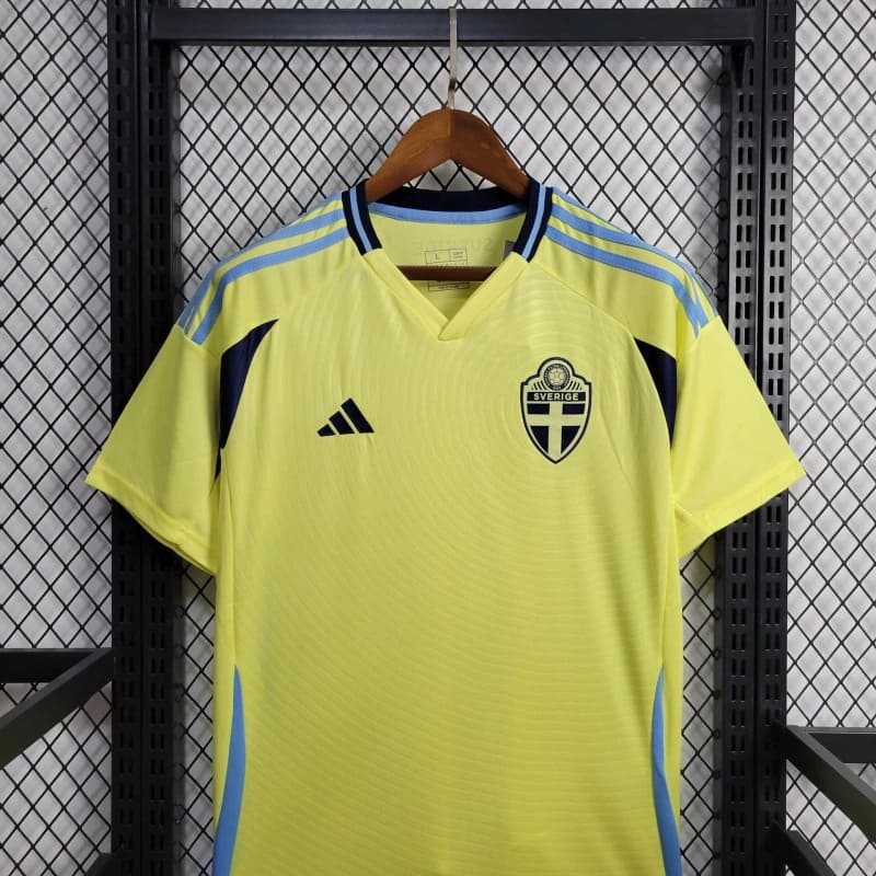 Sweden 2024 Home Stadium Jersey - Fans Version - Unitedfutballjersey