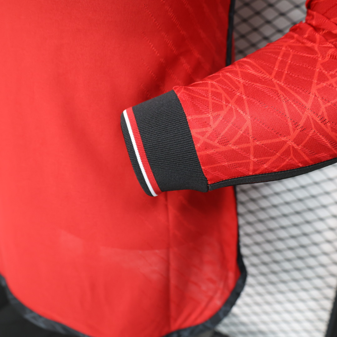 Manchester United 23-24 Home Long Sleeve Jersey - Player Version - Unitedfutballjersey