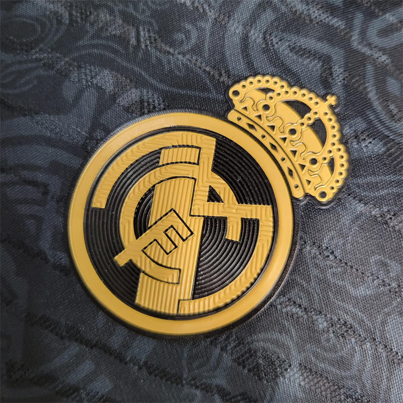 23/24 Real Madrid Away Stadium Jersey Black - Player Version - Unitedfutballjersey