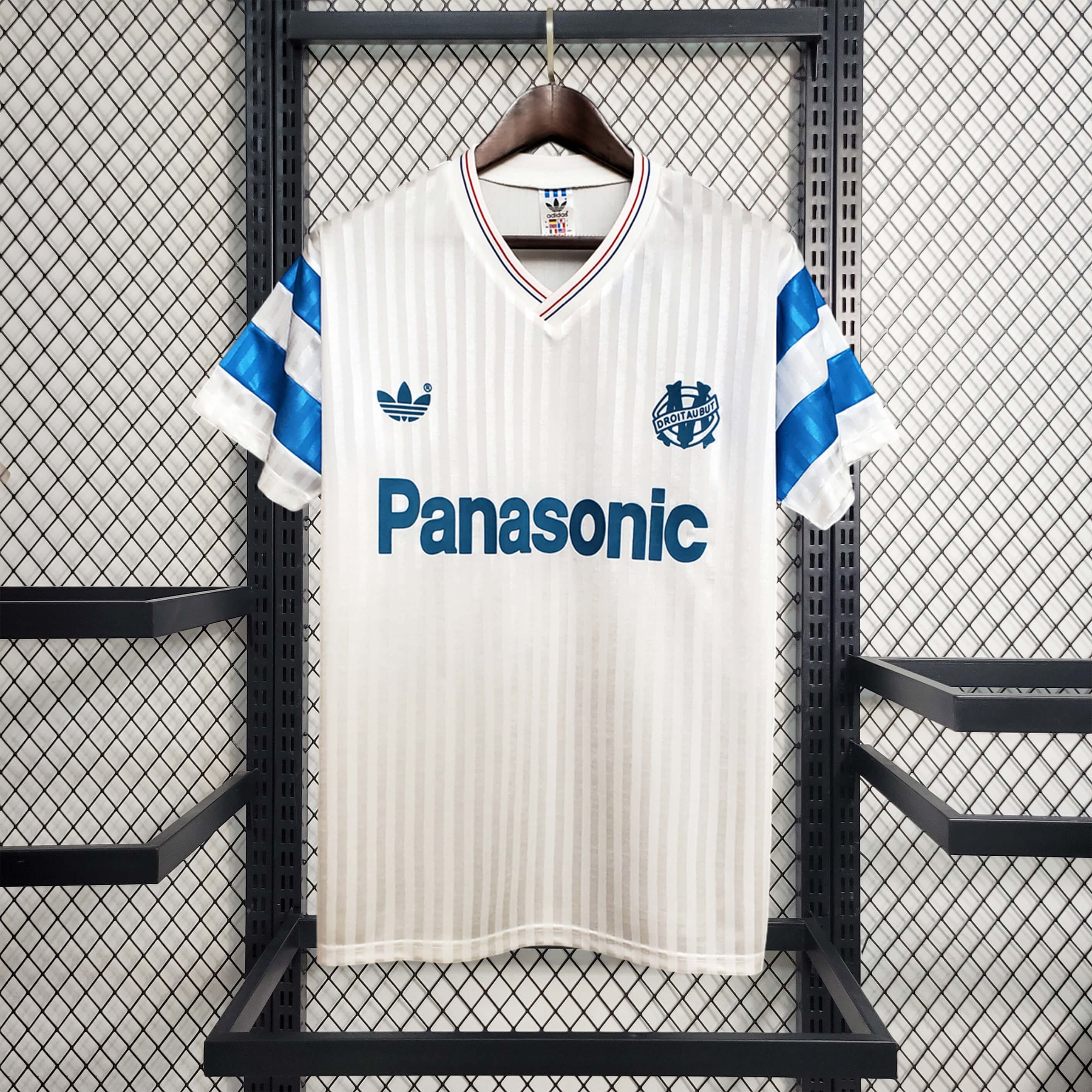 Retro Marseille 1990-91 Home Stadium Jersey - Unitedfutballjersey