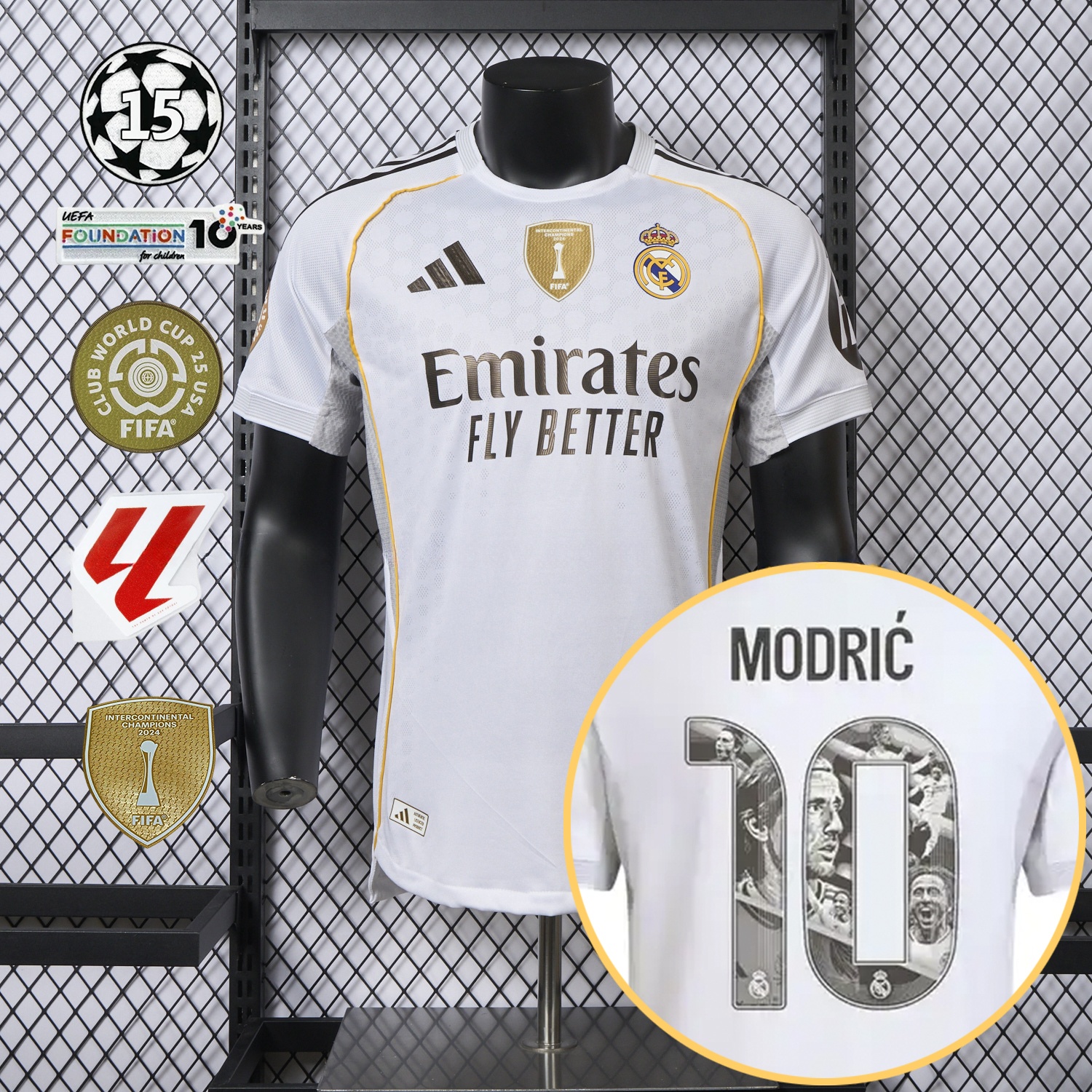 Real Madrid 25-26 Home Modrić Limited Edition Jersey - Player Version - Unitedfutballjersey