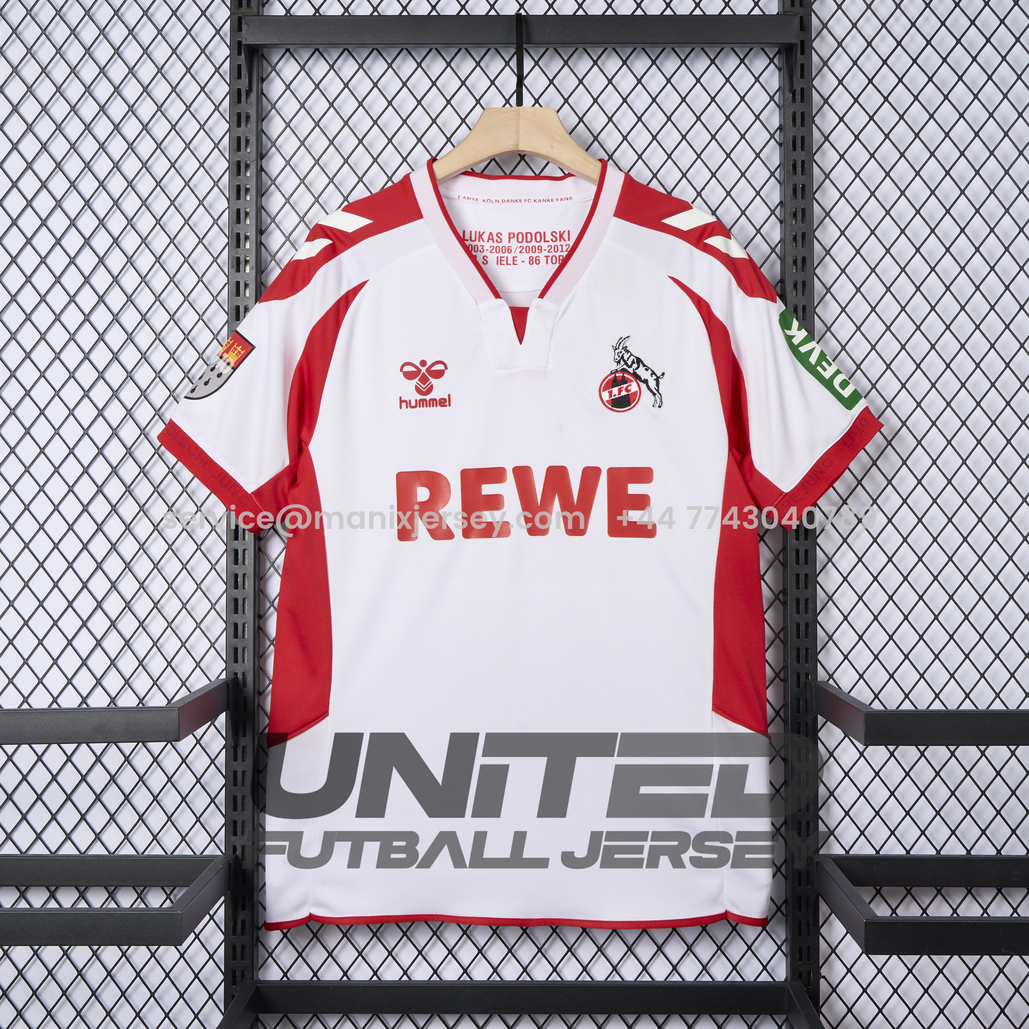 K-O-L-N 24-25 Podolski Special Edition Jersey - Fans Version - Unitedfutballjersey