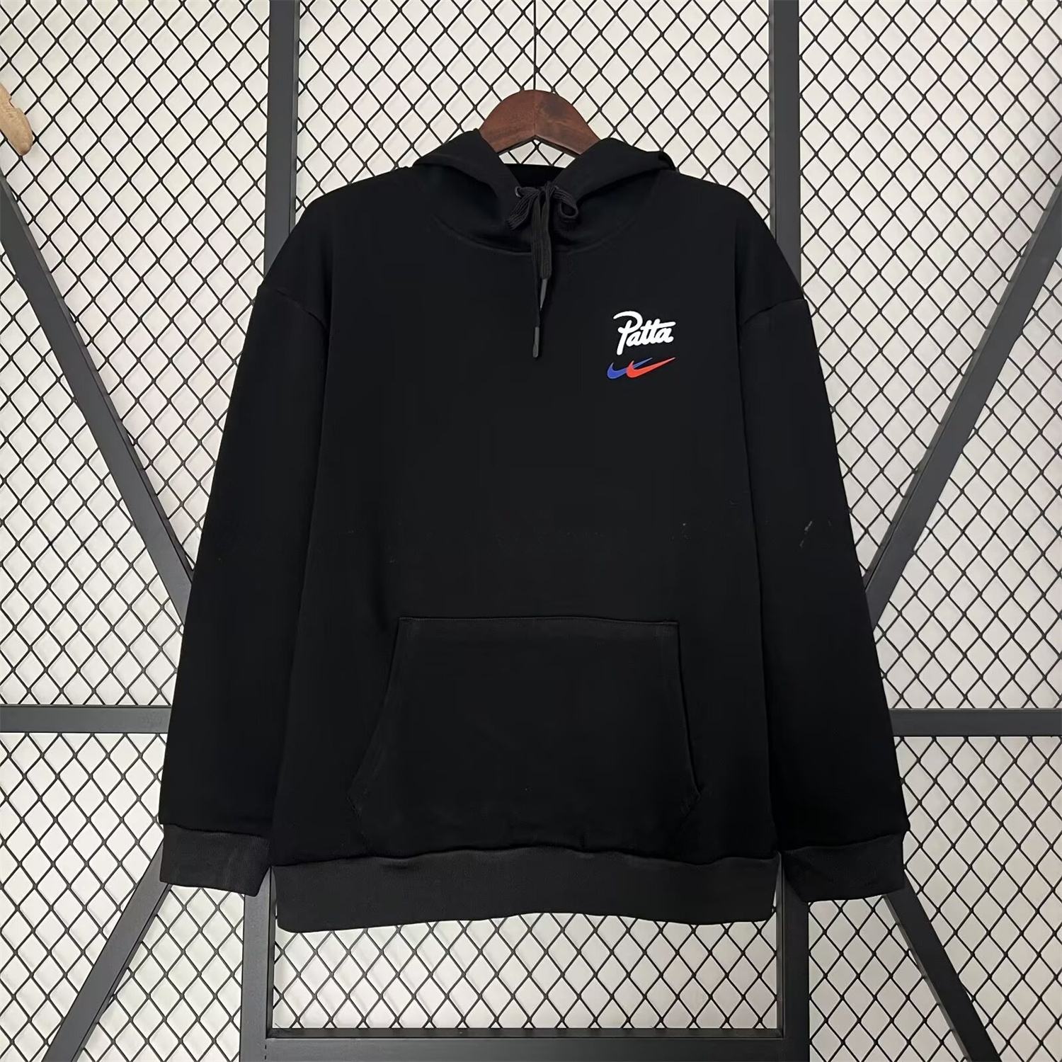 Barcelona x Patta 25-26 Black Unisex Pullover Hoodie - Unitedfutballjersey
