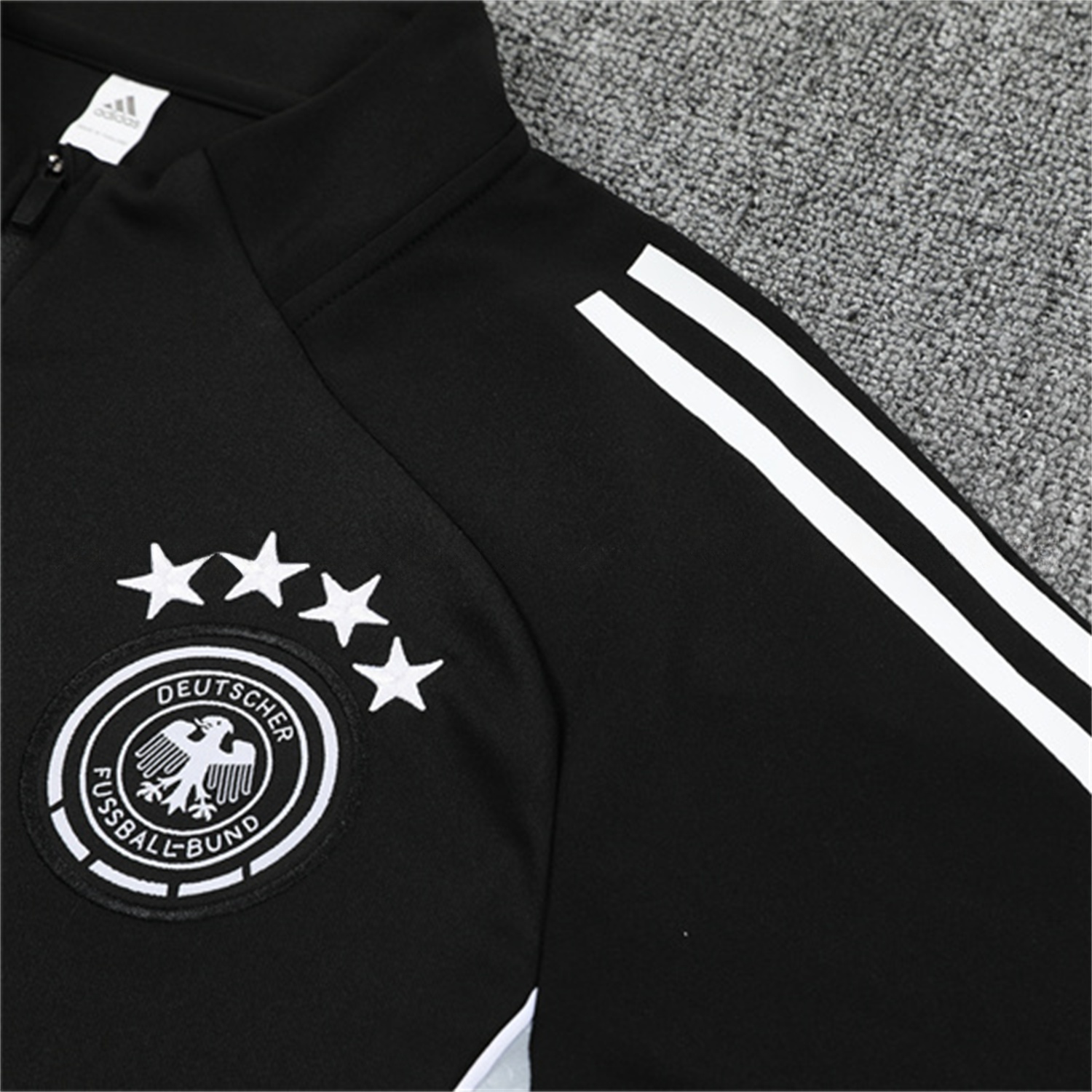 Germany 25-26 Kids Long Sleeve Training Set - Black Top and Black Pants - Unitedfutballjersey