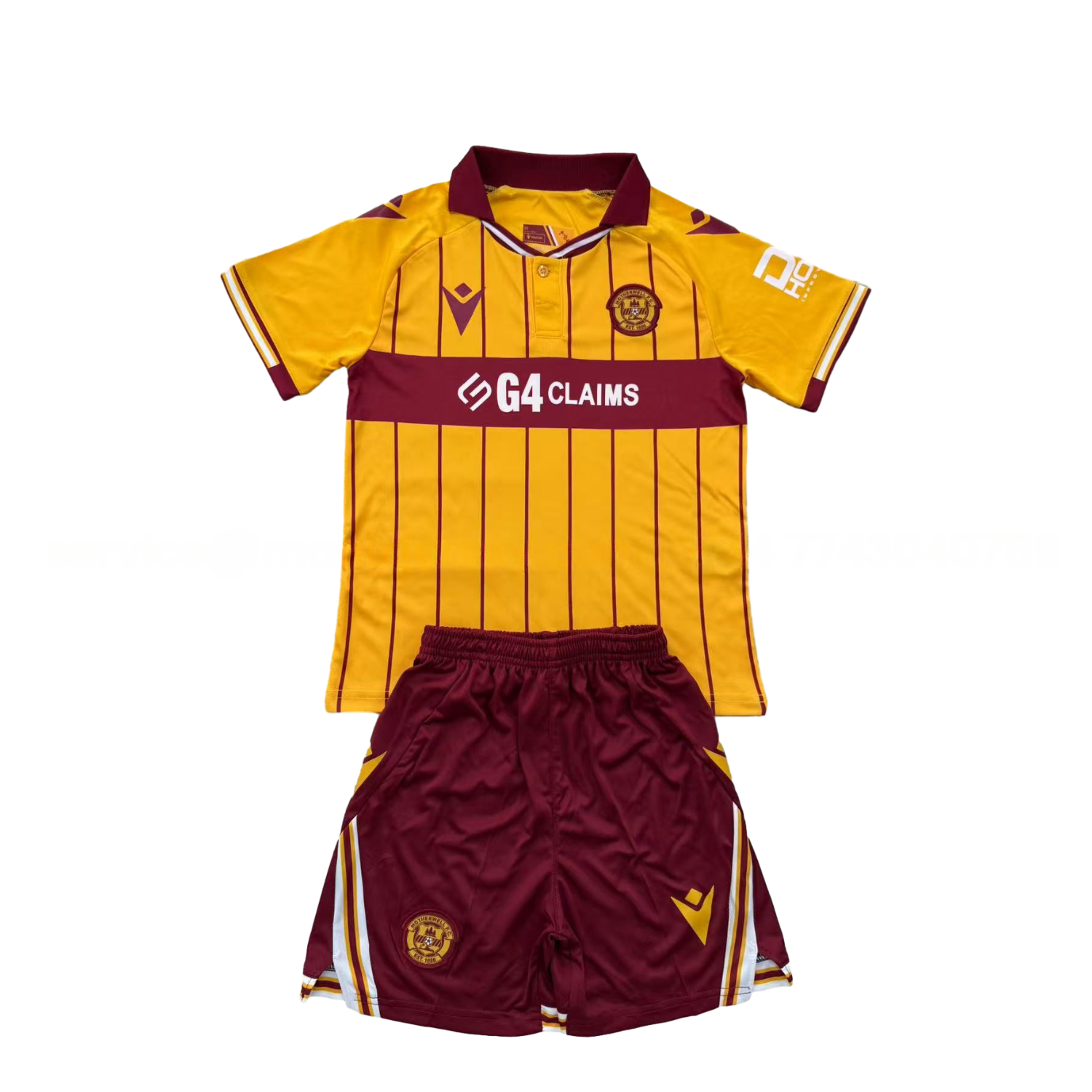 Motherwell 25-26 Home Men's Adult Jersey Set - Fans Version - Unitedfutballjersey