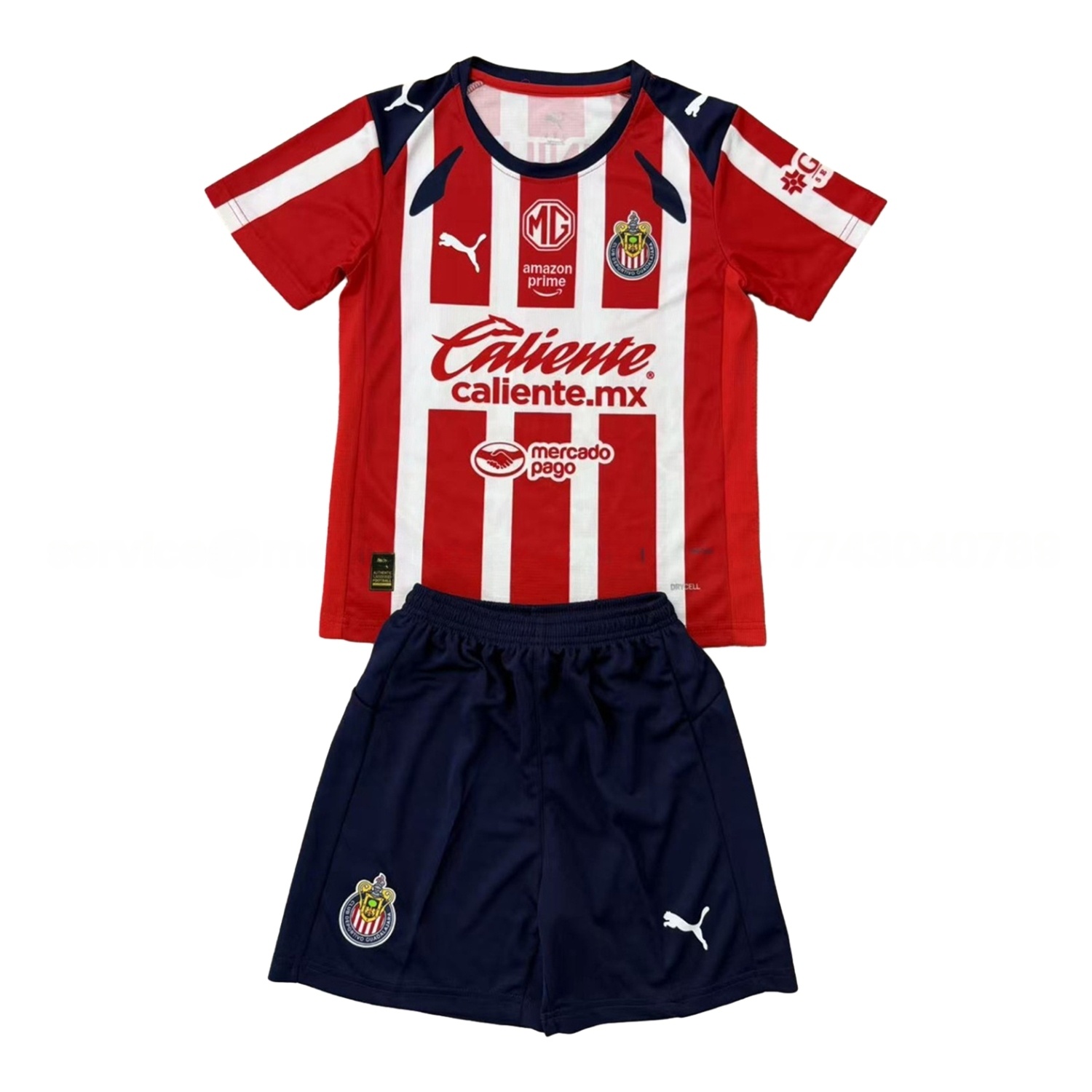 Chivas de Guadalajara 25-26 Home Men's Adult Jersey Set - Fans Version - Unitedfutballjersey