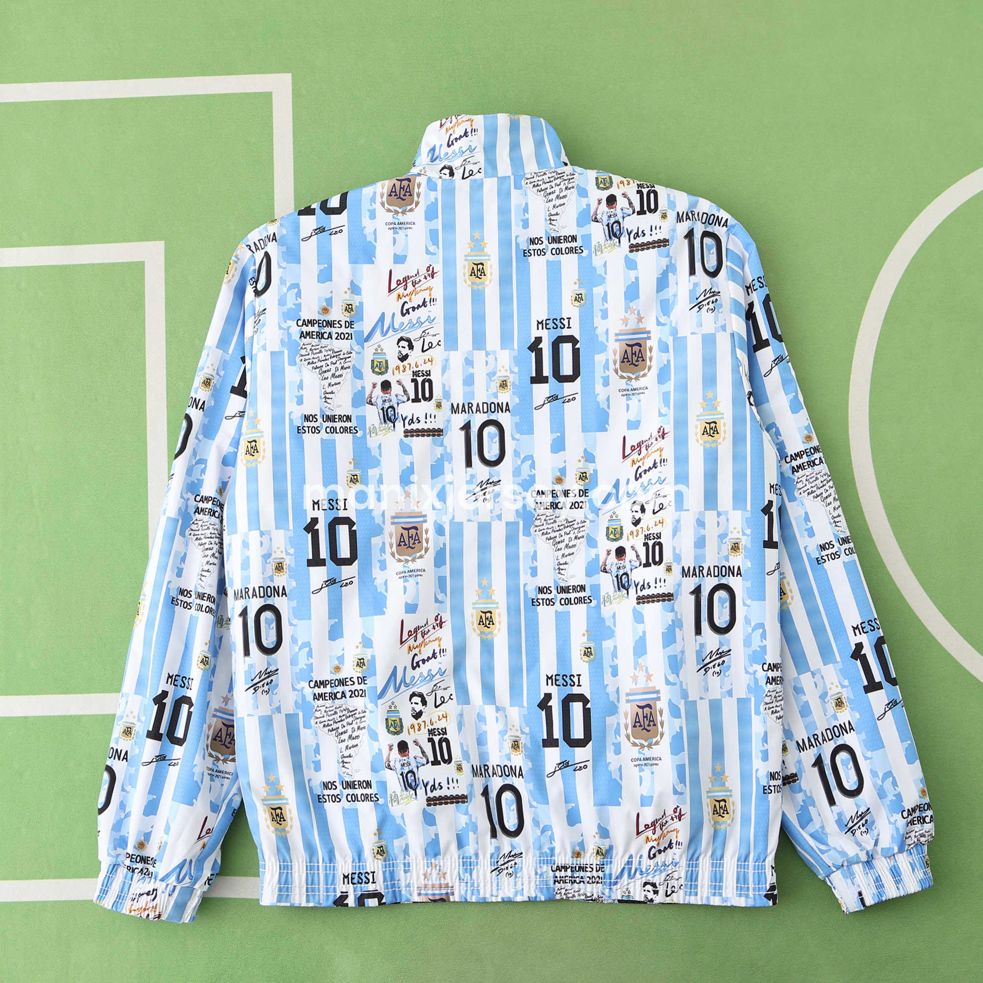 Argentina 24-25 Blue Double Sided Reversible Windbreaker - 2024 Copa America Championship - Unitedfutballjersey