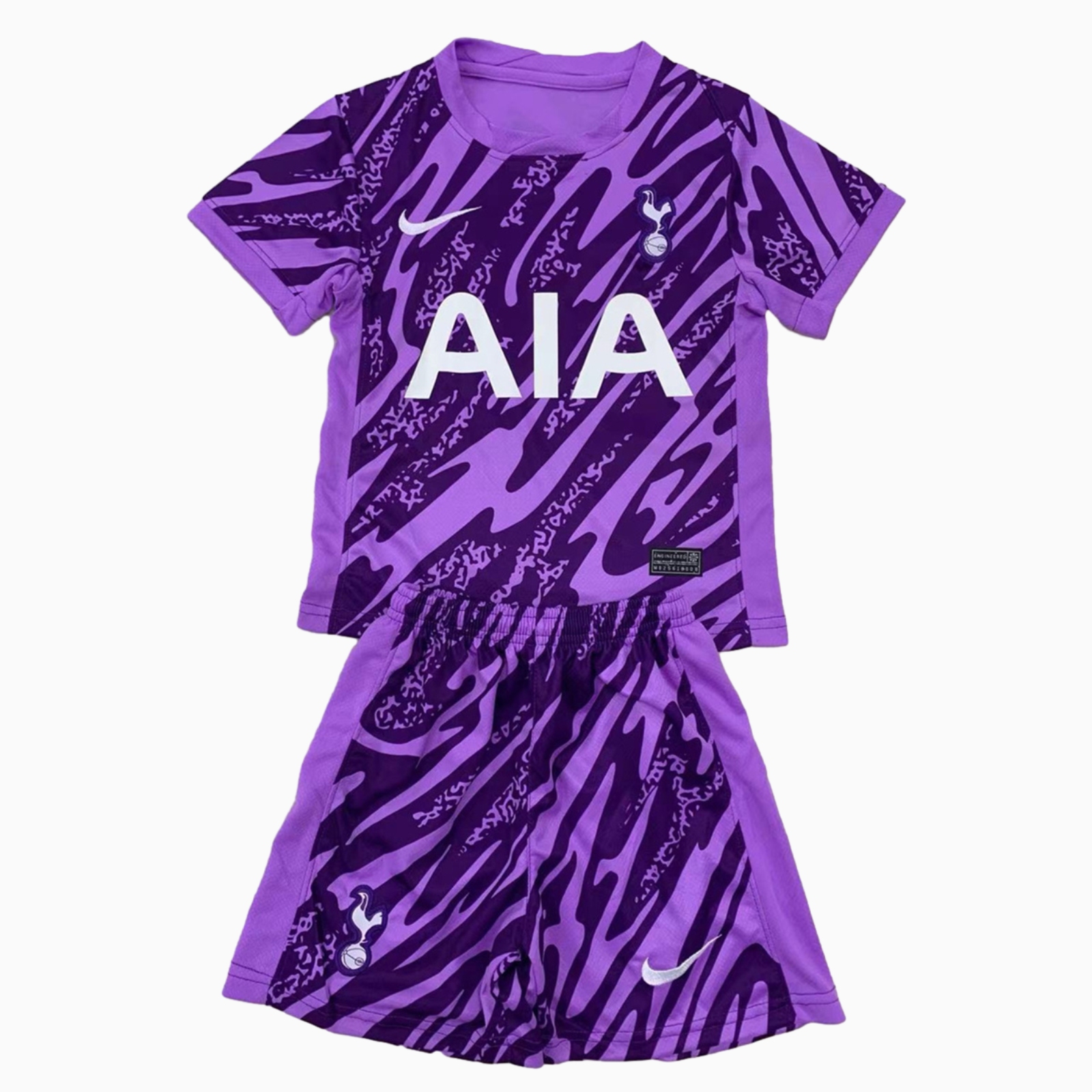Tottenham Hotspur 24-25 Purple Goalkeeper Kids Kit - Unitedfutballjersey