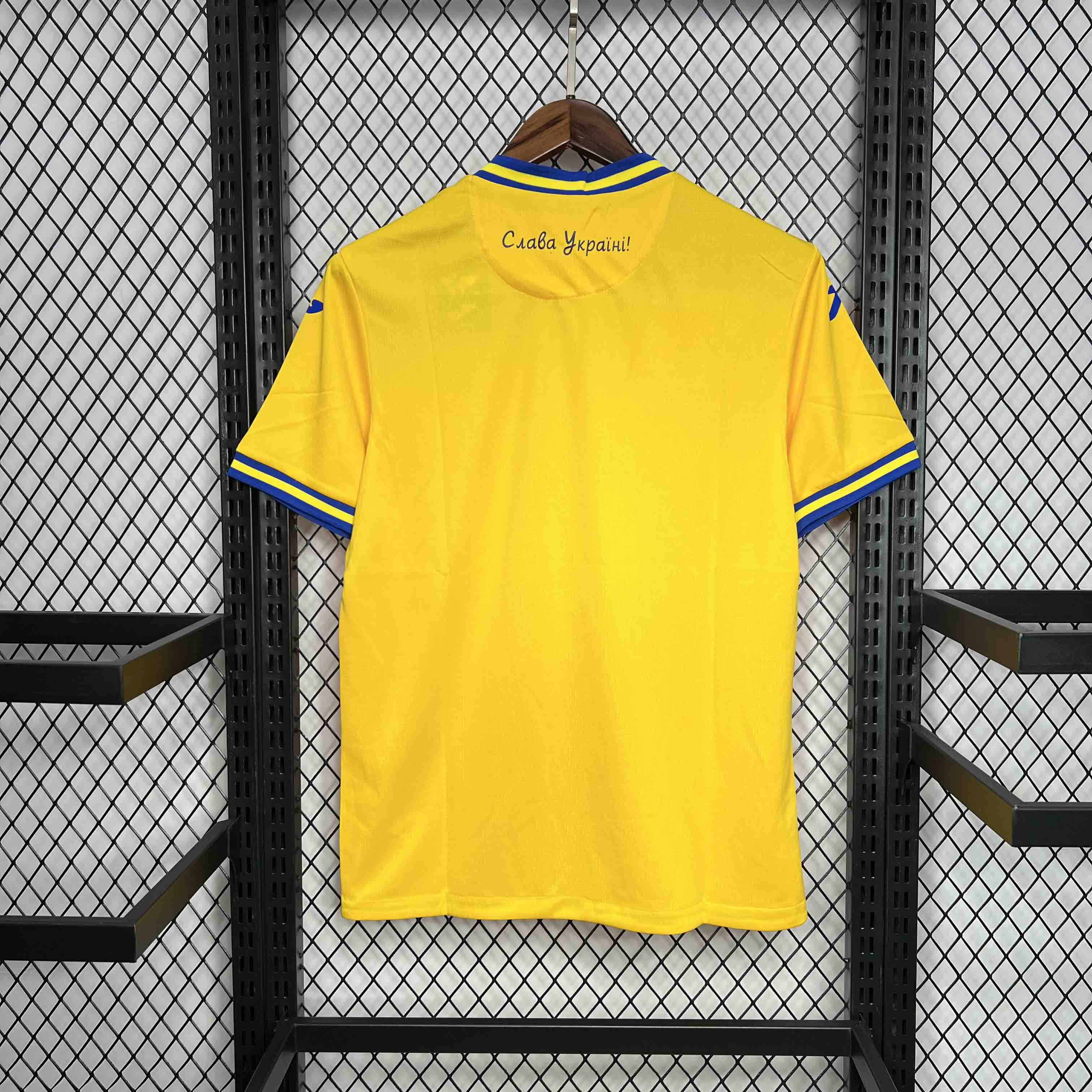Ukraine 2024 Home Stadium Jersey - Fans Version - Unitedfutballjersey