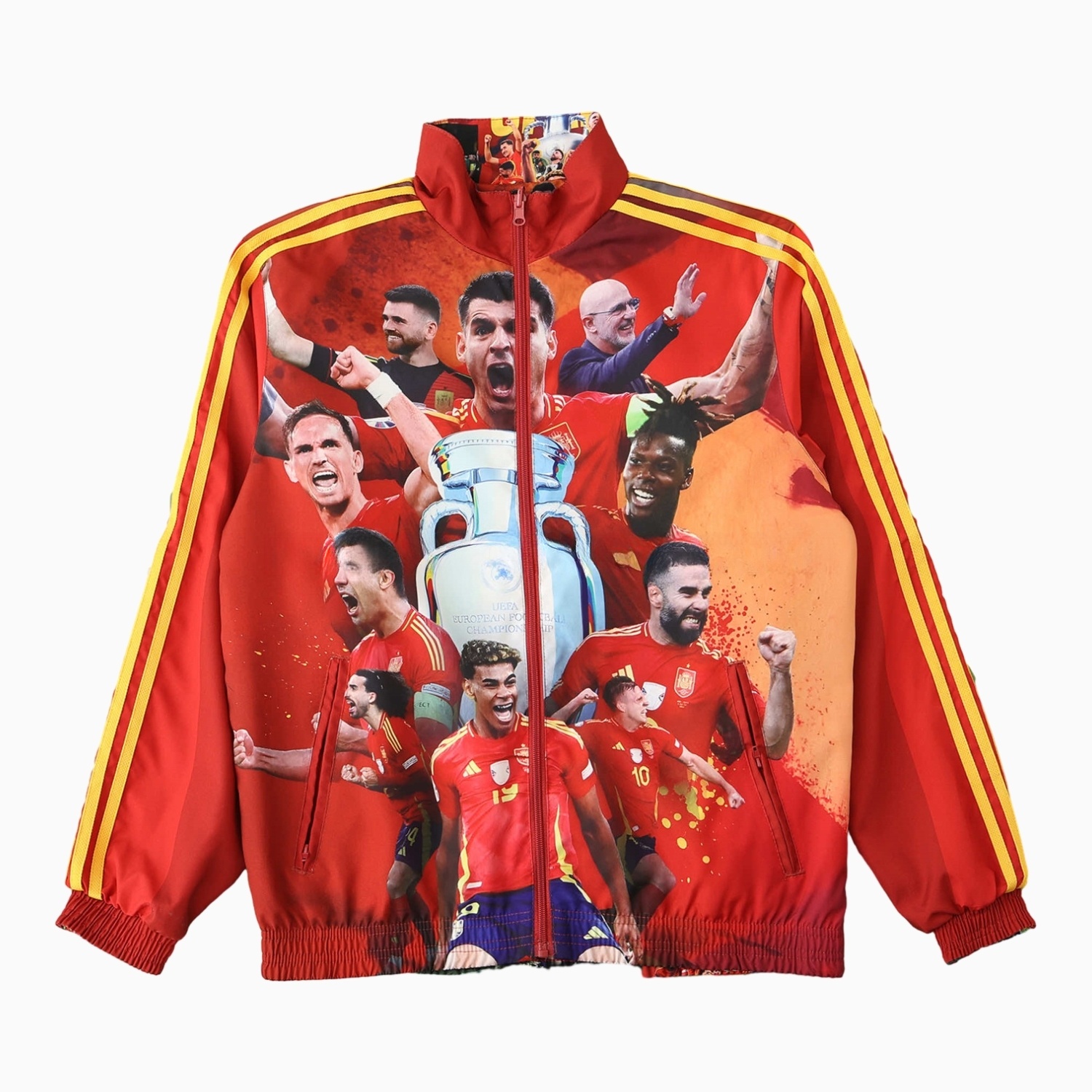 Spain 24-25 Red Double Sided Reversible Windbreaker - 2024 EURO Championship - Unitedfutballjersey