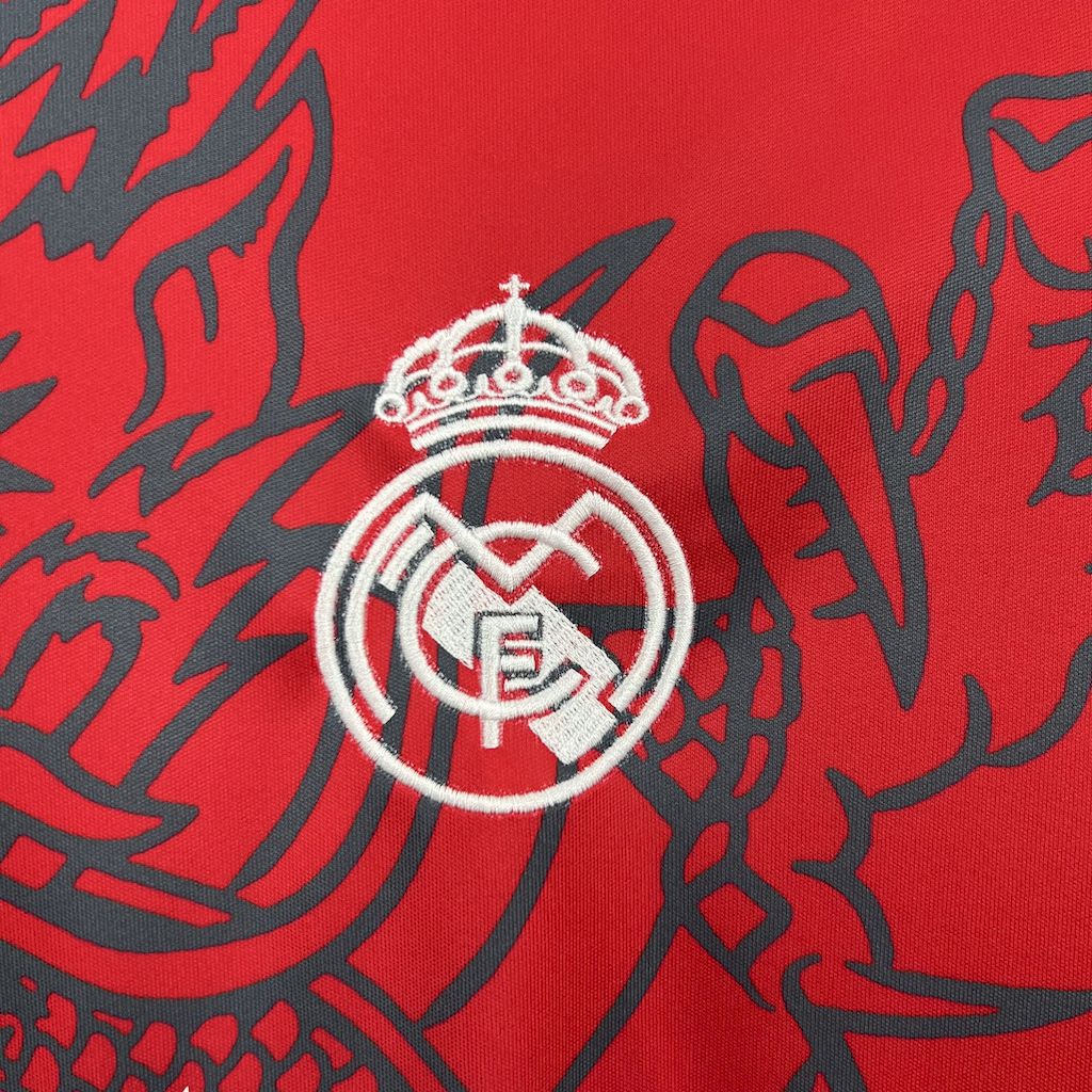 Real Madrid 24-25 Red & Black Dragon Special Edition Jersey - Unitedfutballjersey