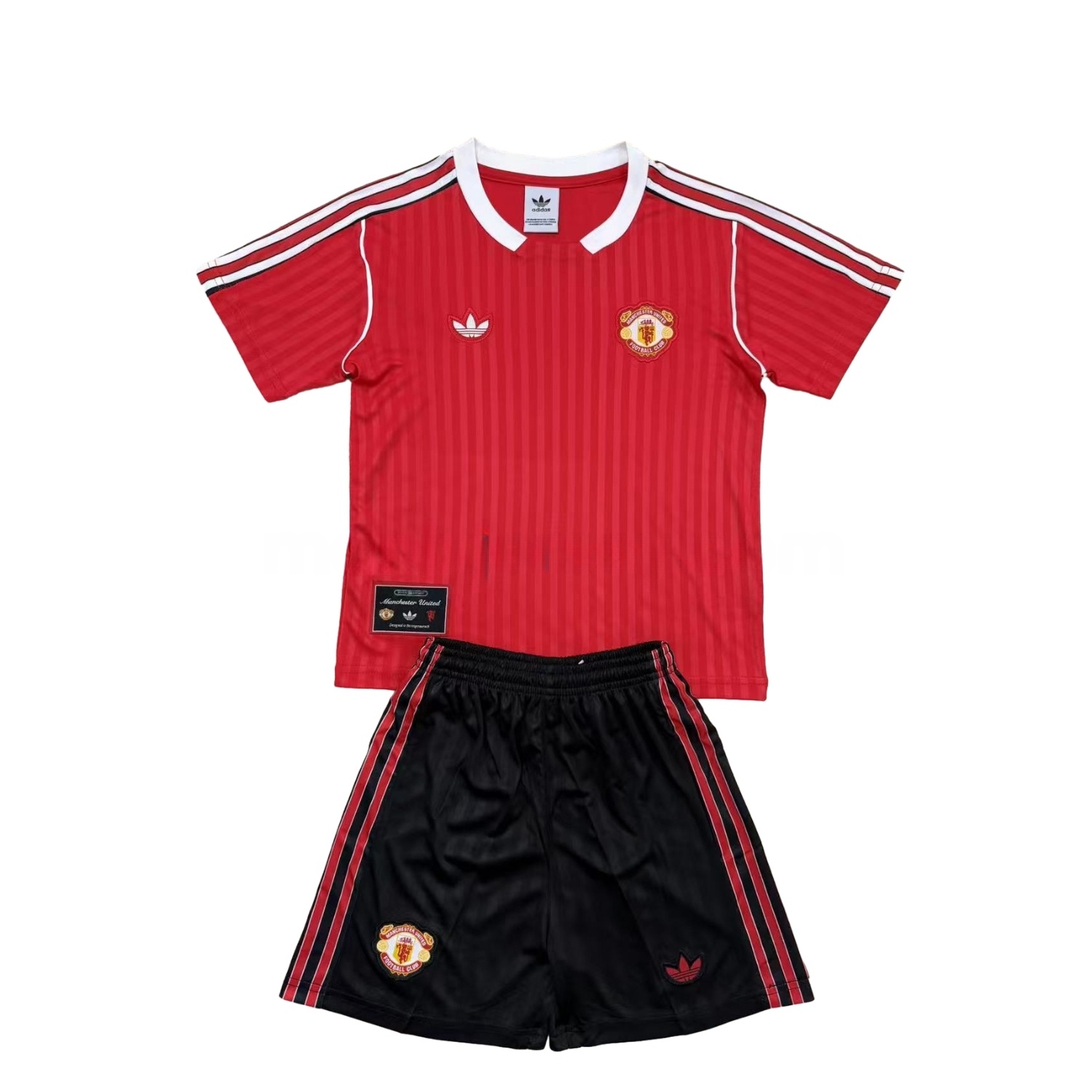 Manchester United 25-26 Red Terrace Icon Throwback Style Men's Adult Jersey Set - Fans Version - Unitedfutballjersey