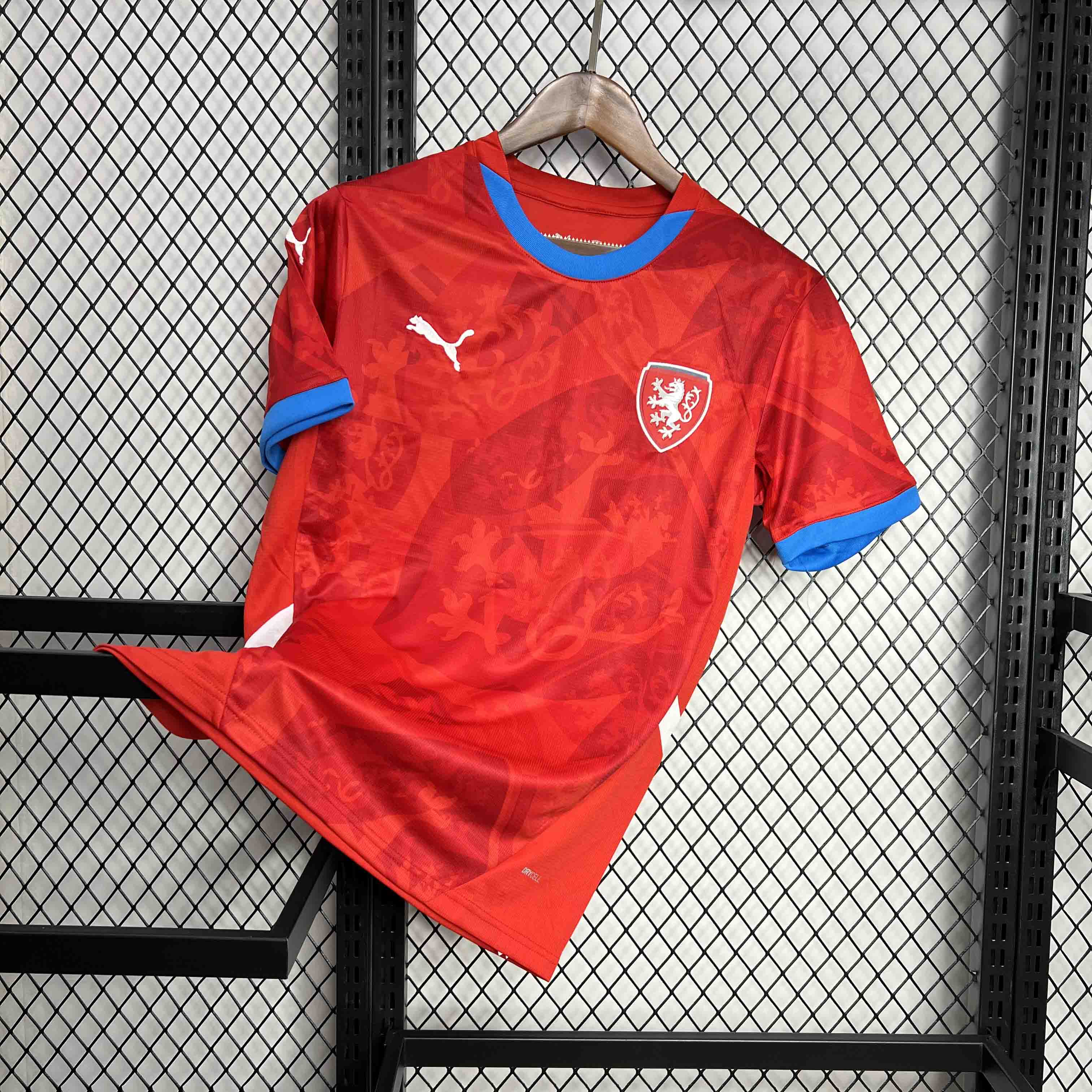 Czech Republic 2024 Home Stadium Jersey - Fans Version - Unitedfutballjersey
