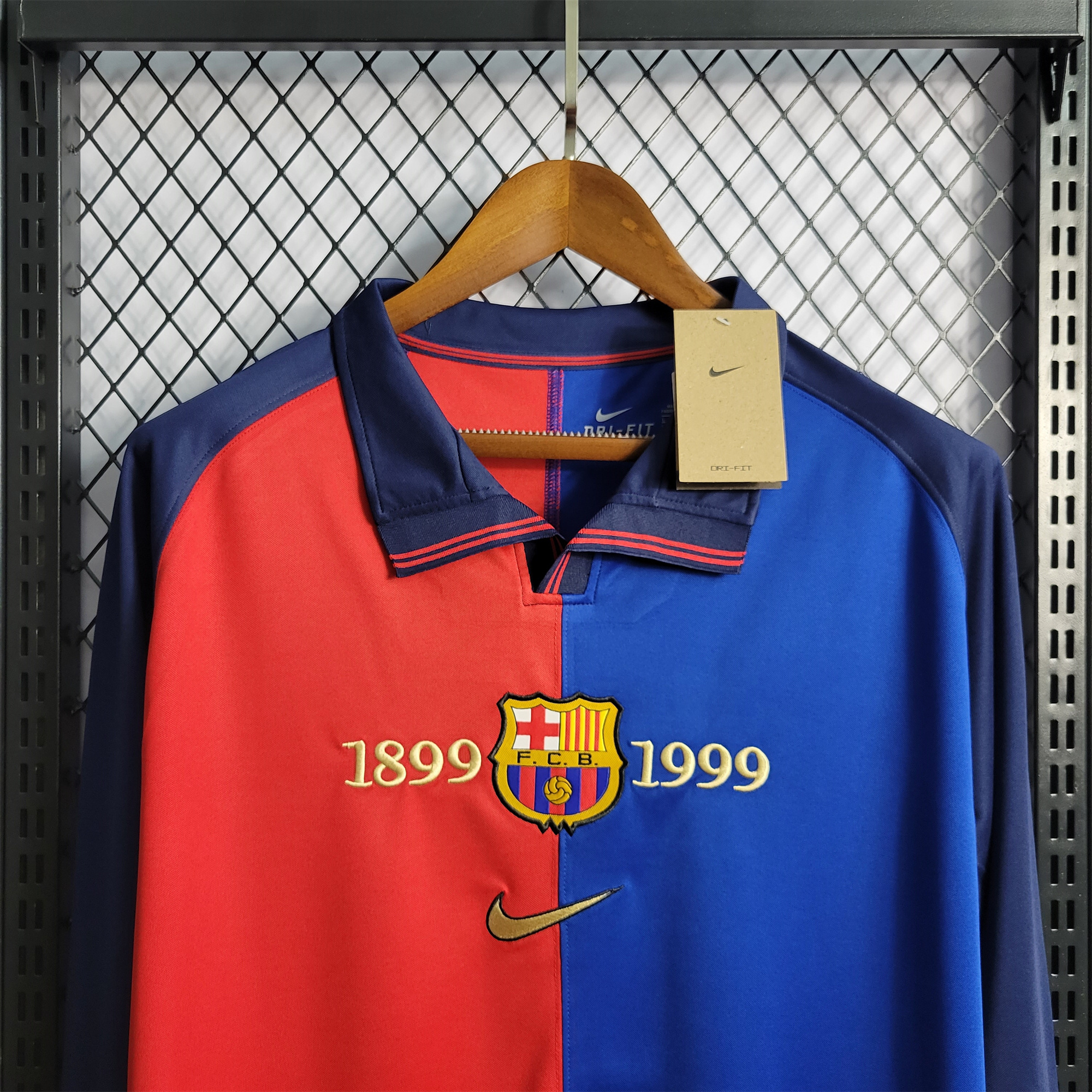 B.A.R.S.A Retro Centenary Edition Long Sleeve Jersey - Unitedfutballjersey