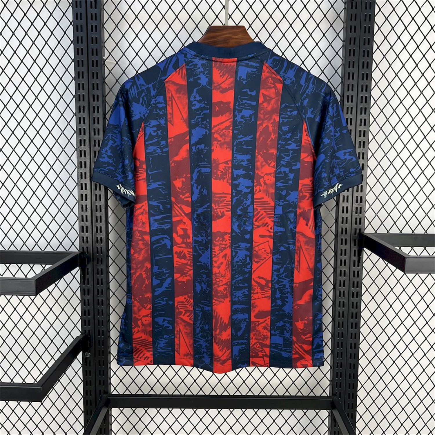 B.A.R.S.A 25-26 Red & Blue Random Graffiti Pattern Jersey - Fans Version - Unitedfutballjersey