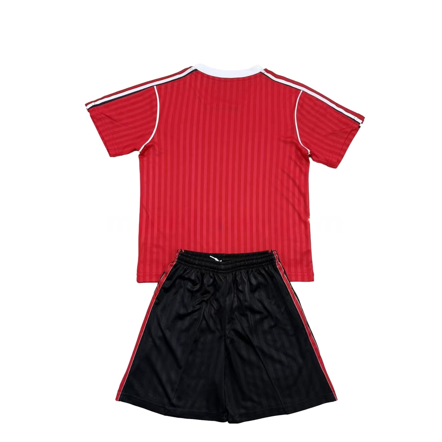 Manchester United 25-26 Red Terrace Icon Throwback Style Kids Kit - Unitedfutballjersey