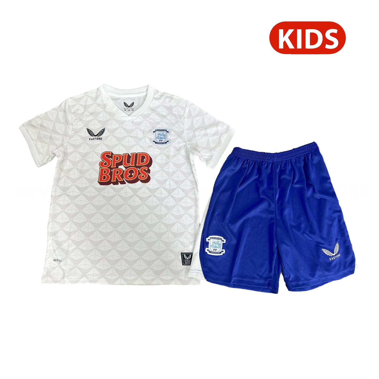 Preston North End 25-26 Home Kids Kit - Unitedfutballjersey