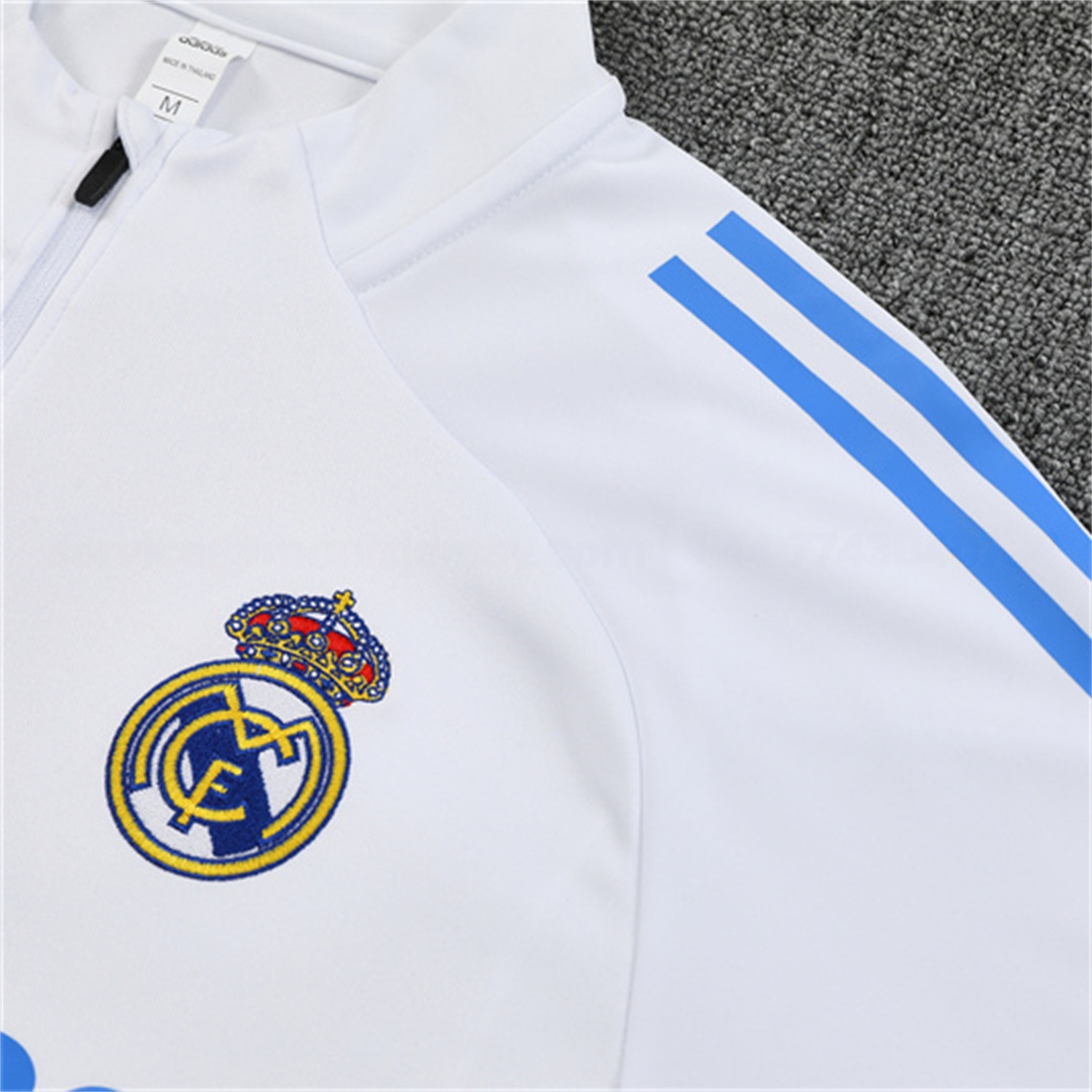 Real Madrid 25-26 Long Sleeve Training Set - White Top & Blue Pants - Unitedfutballjersey