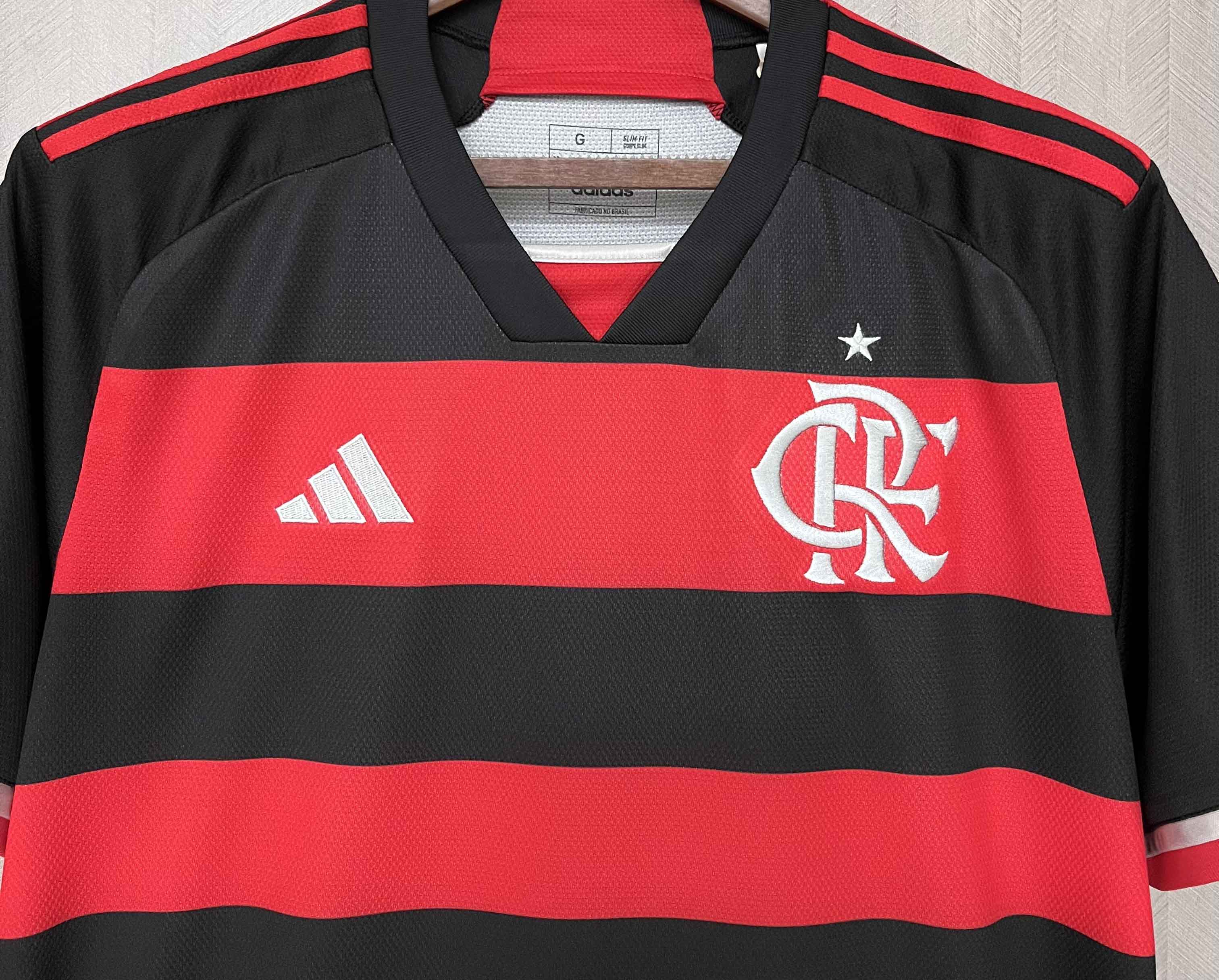 Flamengo 2024 Home Stadium Jersey With All Sponsor - Fans Version - Unitedfutballjersey