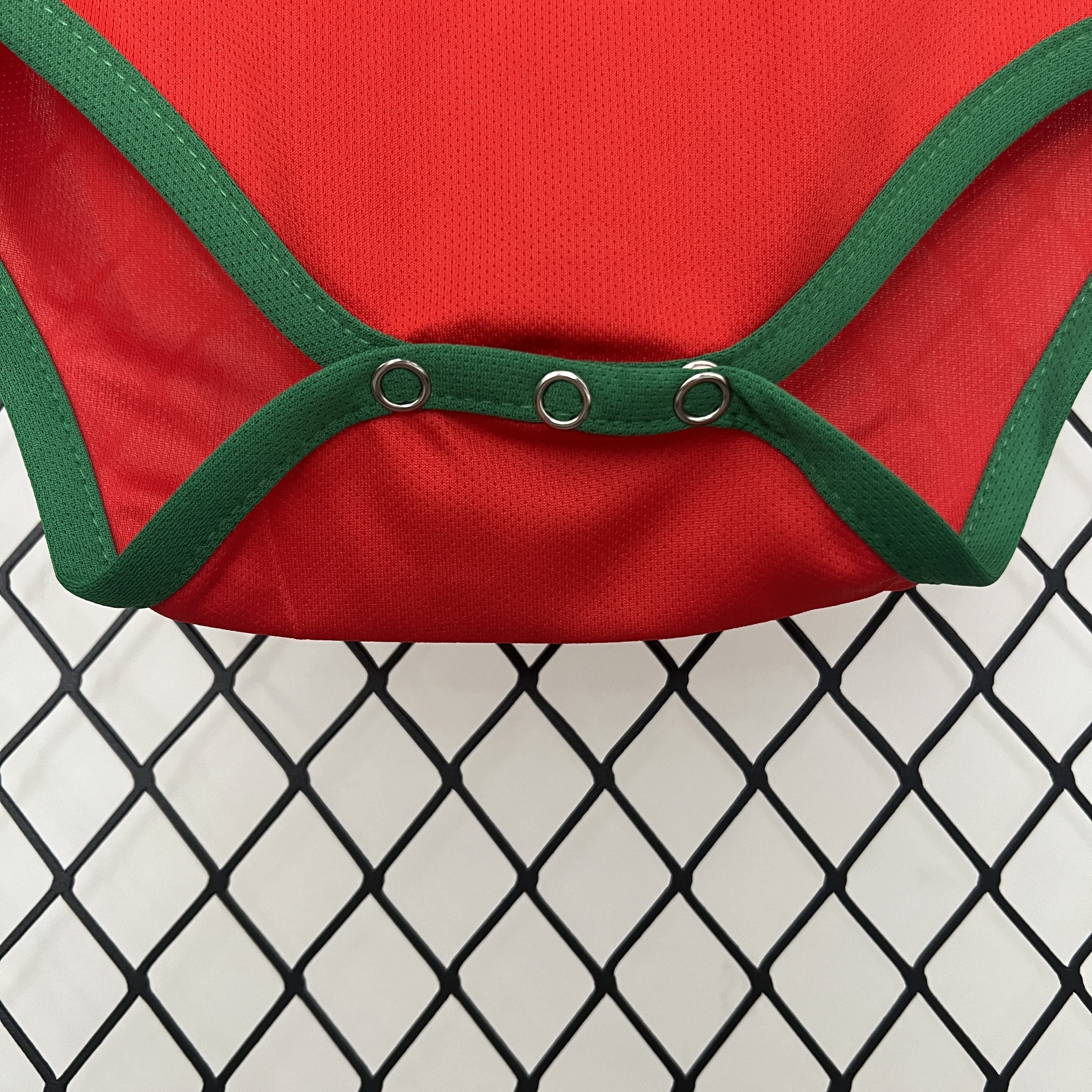 Portugal 2024 Home Baby Crawling Suit - Unitedfutballjersey