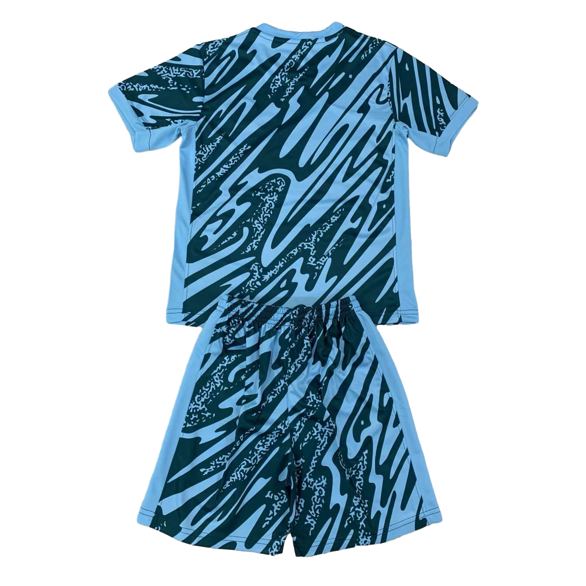 Paris Saint-Germain PSG 24-25 Goalkeeper Kids Kit - Lake Blue - Unitedfutballjersey