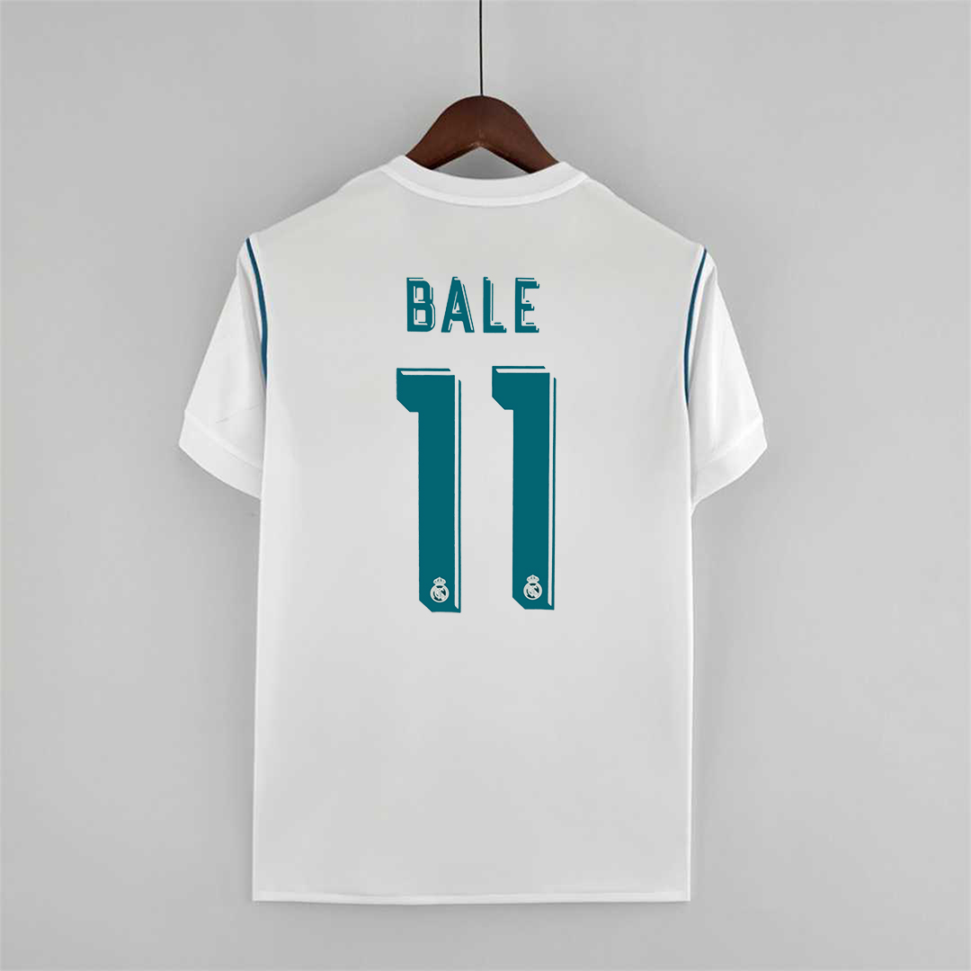 Retro Real Madrid 17-18 Home Jersey - with Champions League Final Final - Unitedfutballjersey