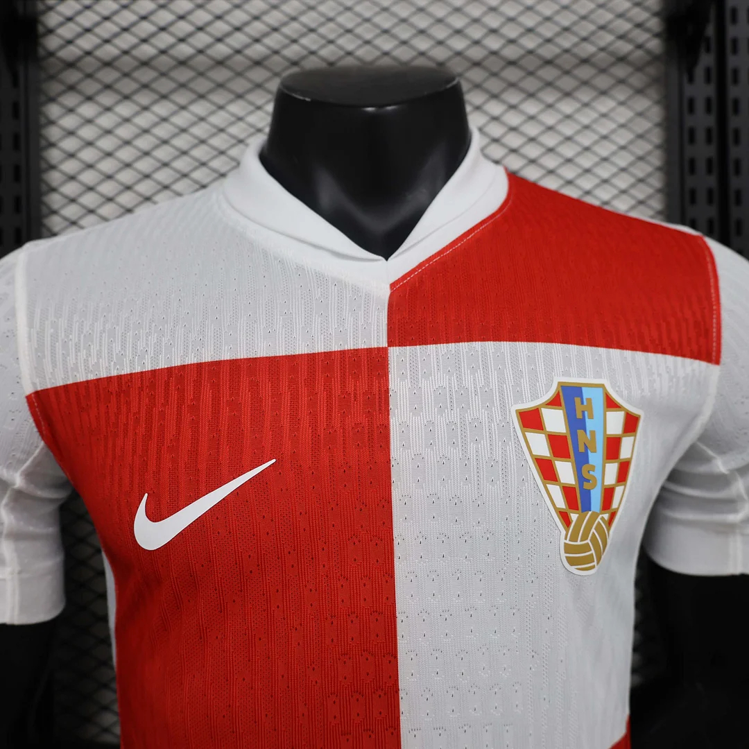 Croatia 2024 Home Stadium Jersey - Player Version - Unitedfutballjersey