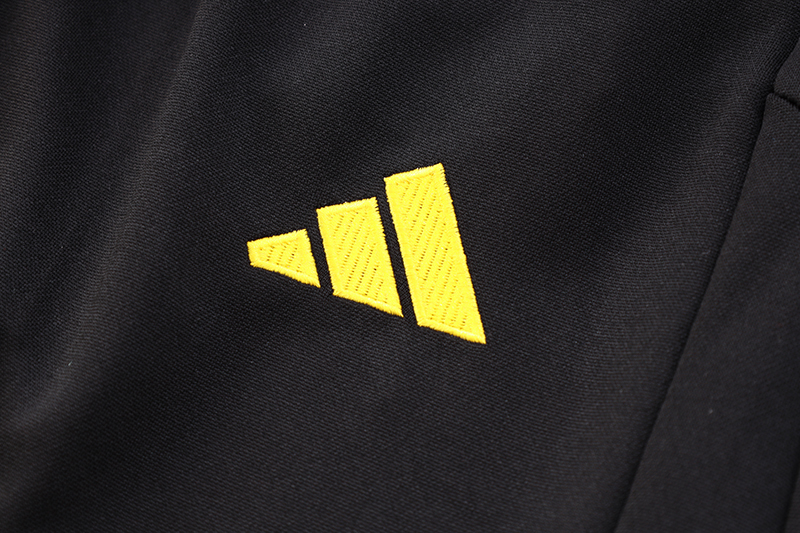 Algeria Olympic TEAM 23-24 Long Sleeve Training Set -Black and White - Unitedfutballjersey