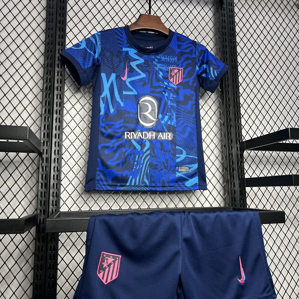 Atletico Madrid 24-25 Third Kids Kit - Unitedfutballjersey