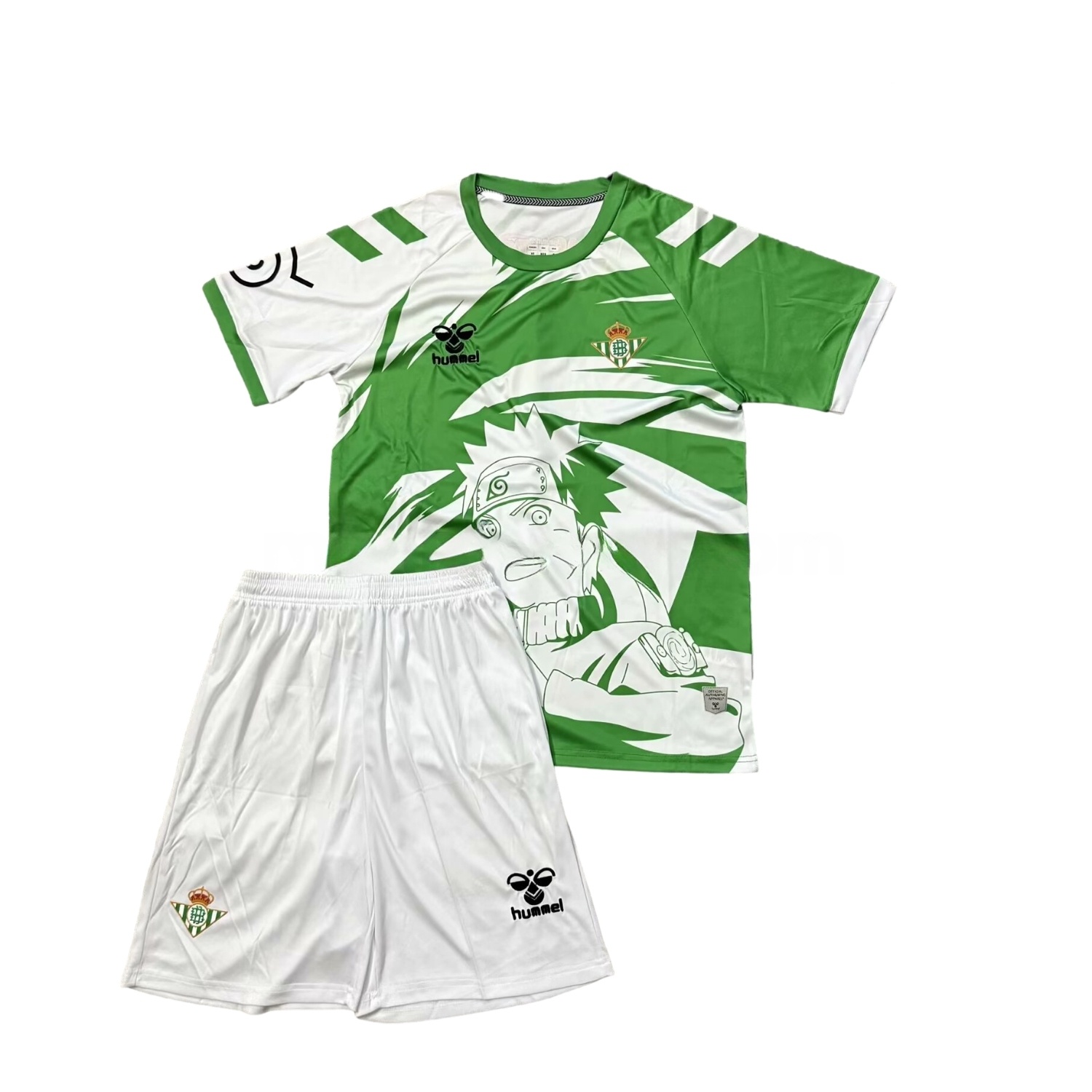 Real Betis 25-26 NARUTO Special Edition Men's Adult Jersey Set - Fans Version - Unitedfutballjersey