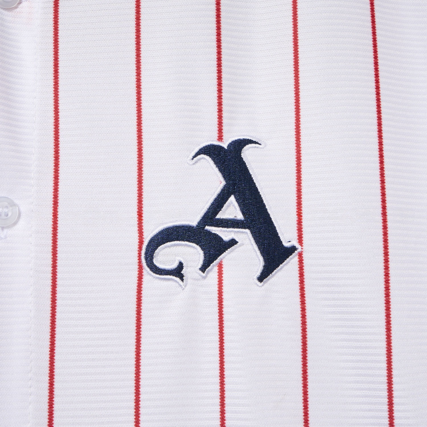 Arsenal 25-26 White Baseball Jersey with Red Stripes - Unitedfutballjersey