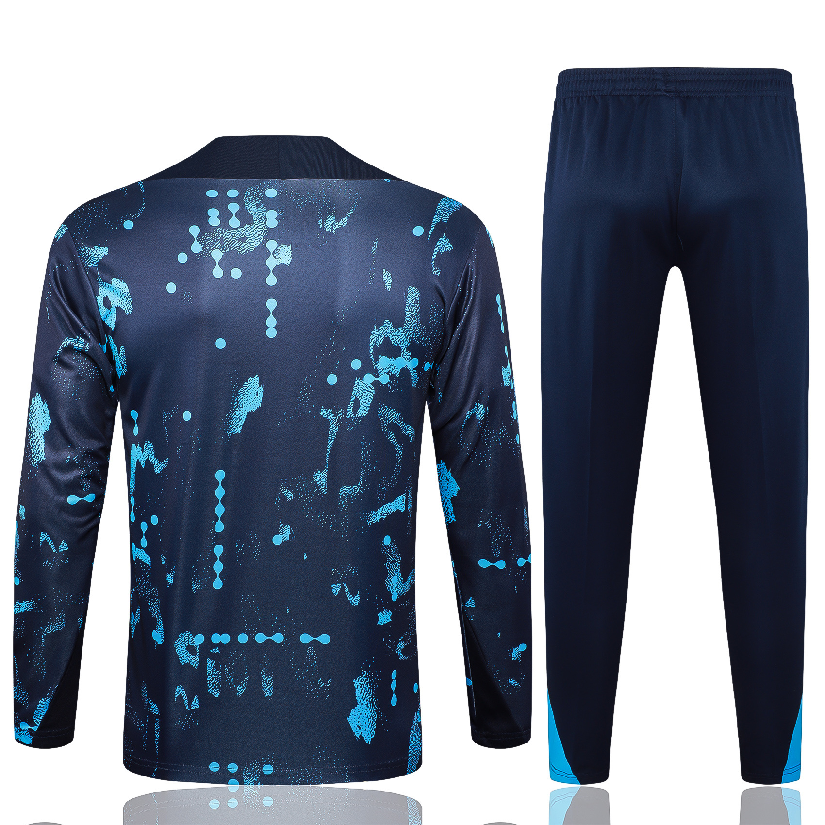 C.H.E.L.S.E.A 24-25 Long Sleeve Training Set - Royal Blue with Blue Dots - Unitedfutballjersey