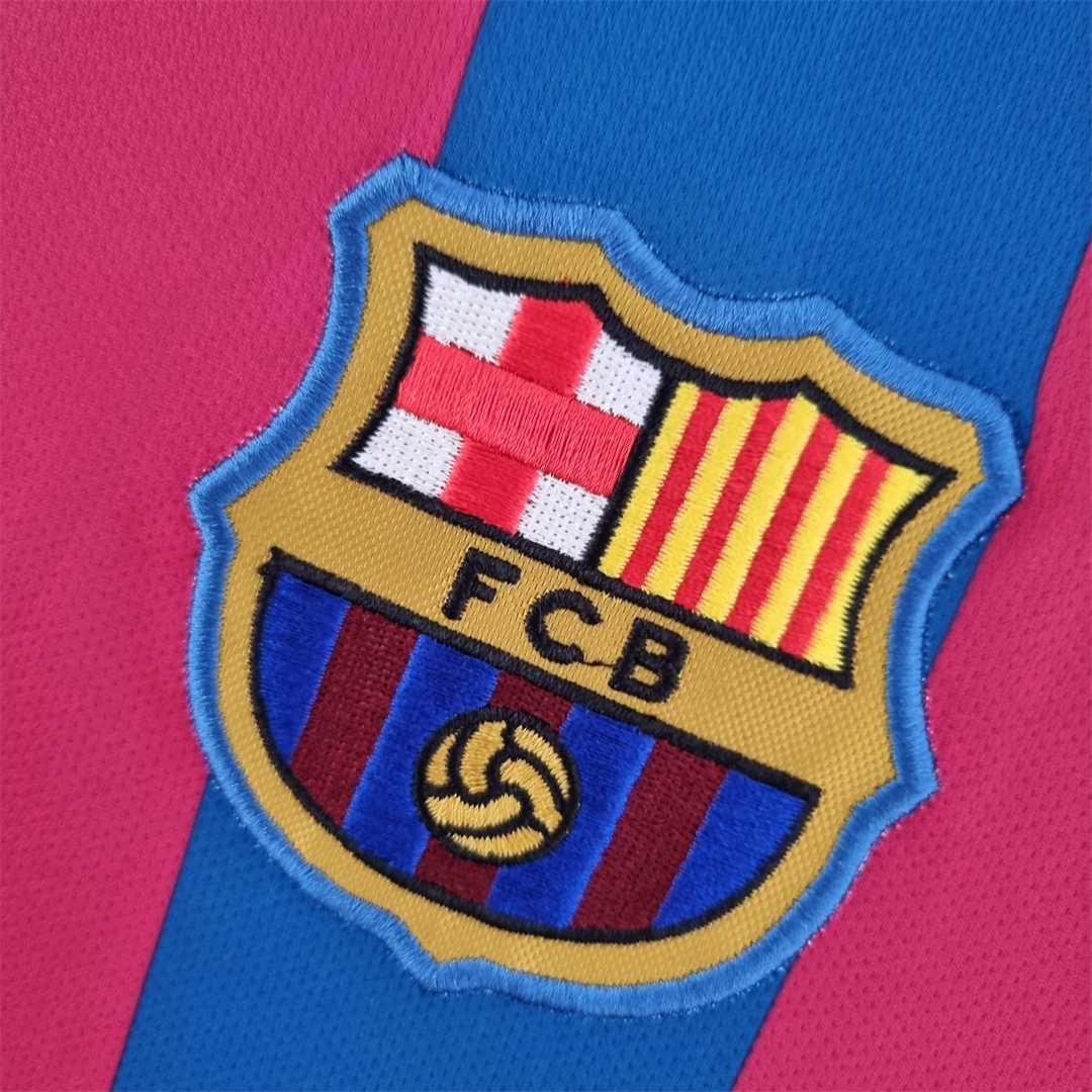 Retro Barcelona 05-06 Home Long Sleeve Jersey - UEFA Champions League Final - Unitedfutballjersey