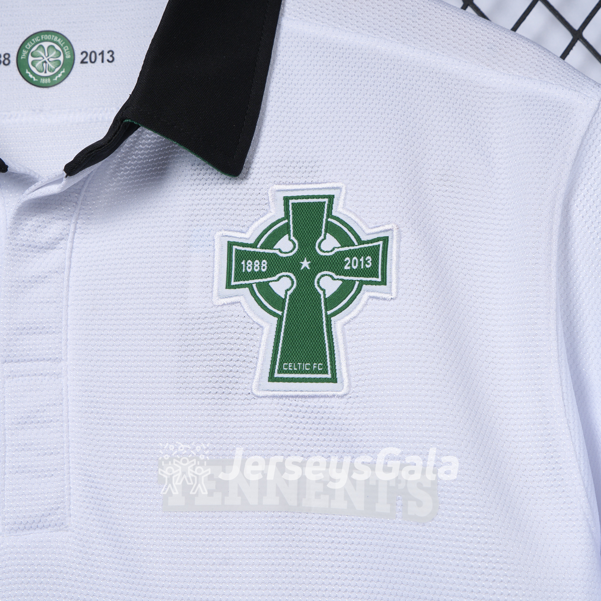 Retro Celtic 2012-13 Third 125th Anniversary White POLO Shirt - Unitedfutballjersey