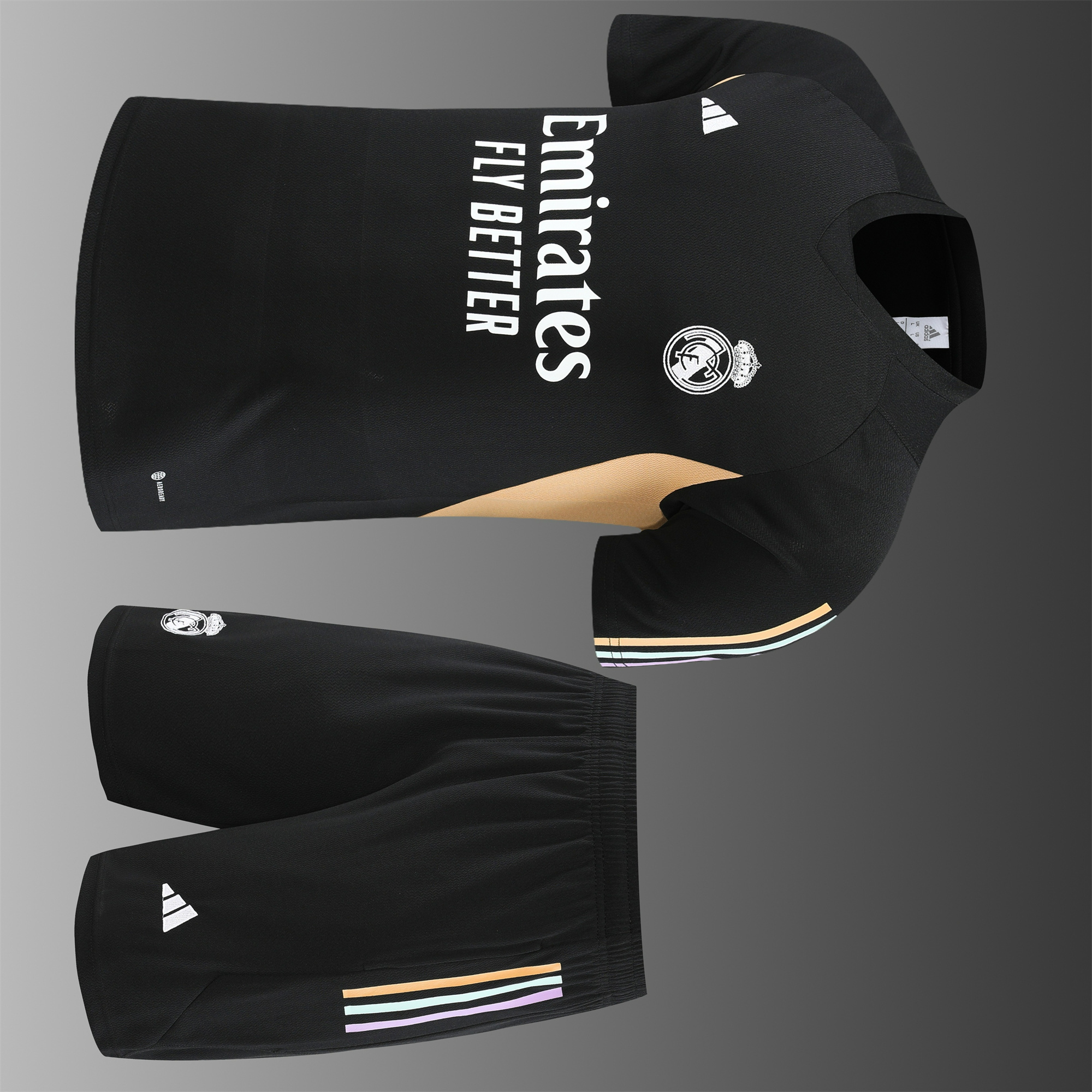 Real Madrid 23-24 Short-Sleeve Training Set - Black - Unitedfutballjersey