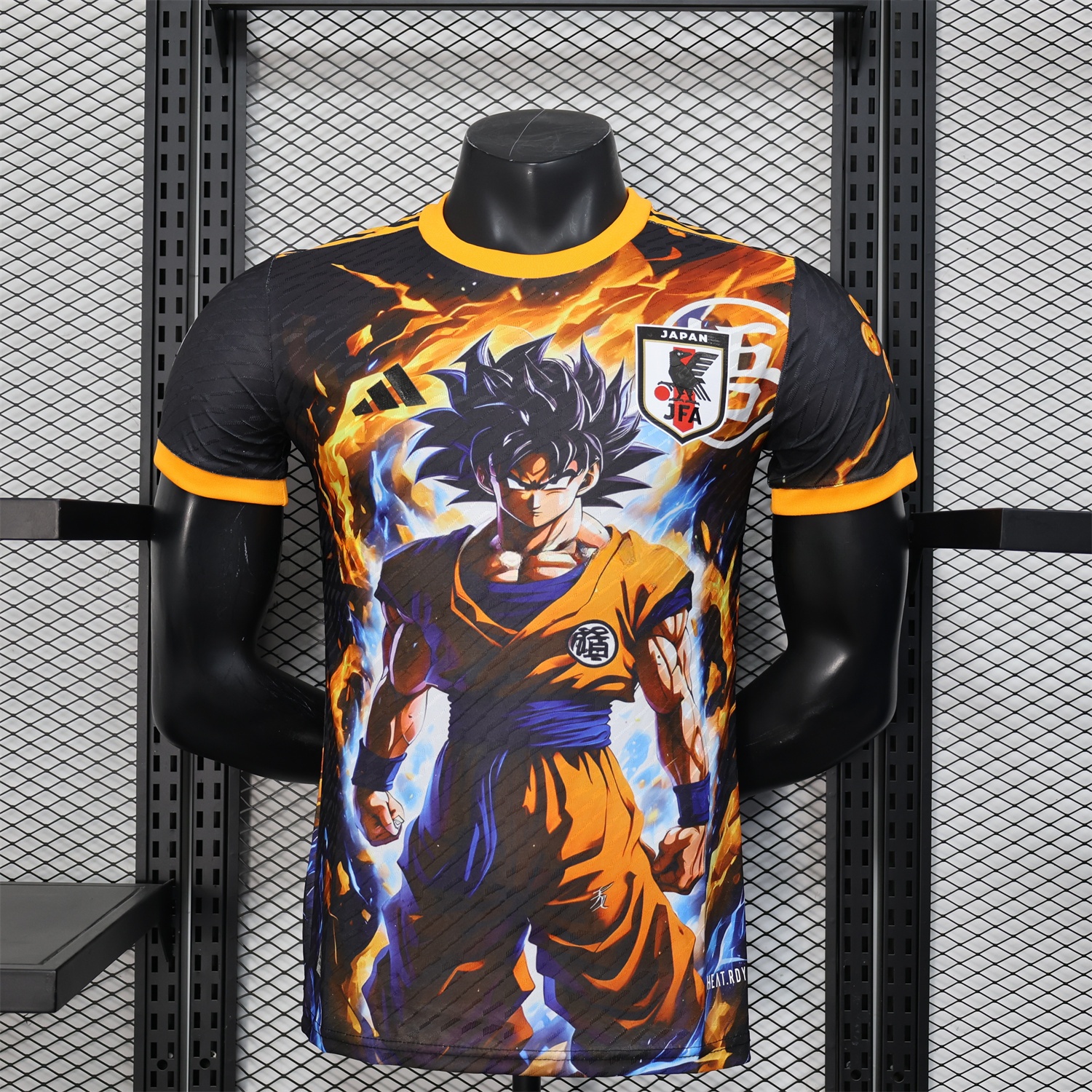 Japan 25-26 Goku Fighting Form Black Special Jersey - Player Version - Unitedfutballjersey