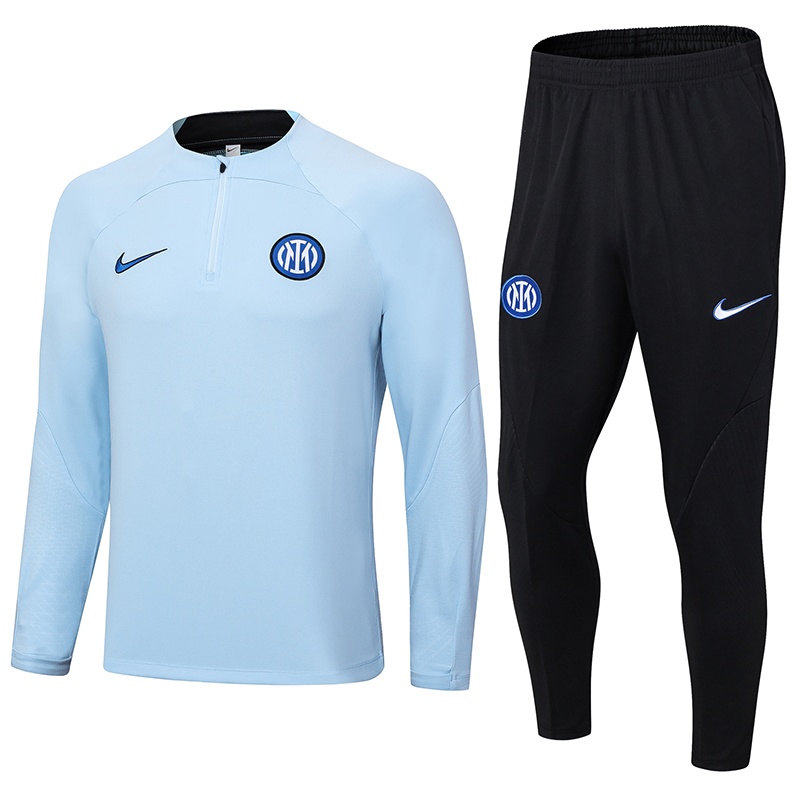 Inter Milan 23-24 Long Sleeve Training Set -Light Blue - Unitedfutballjersey