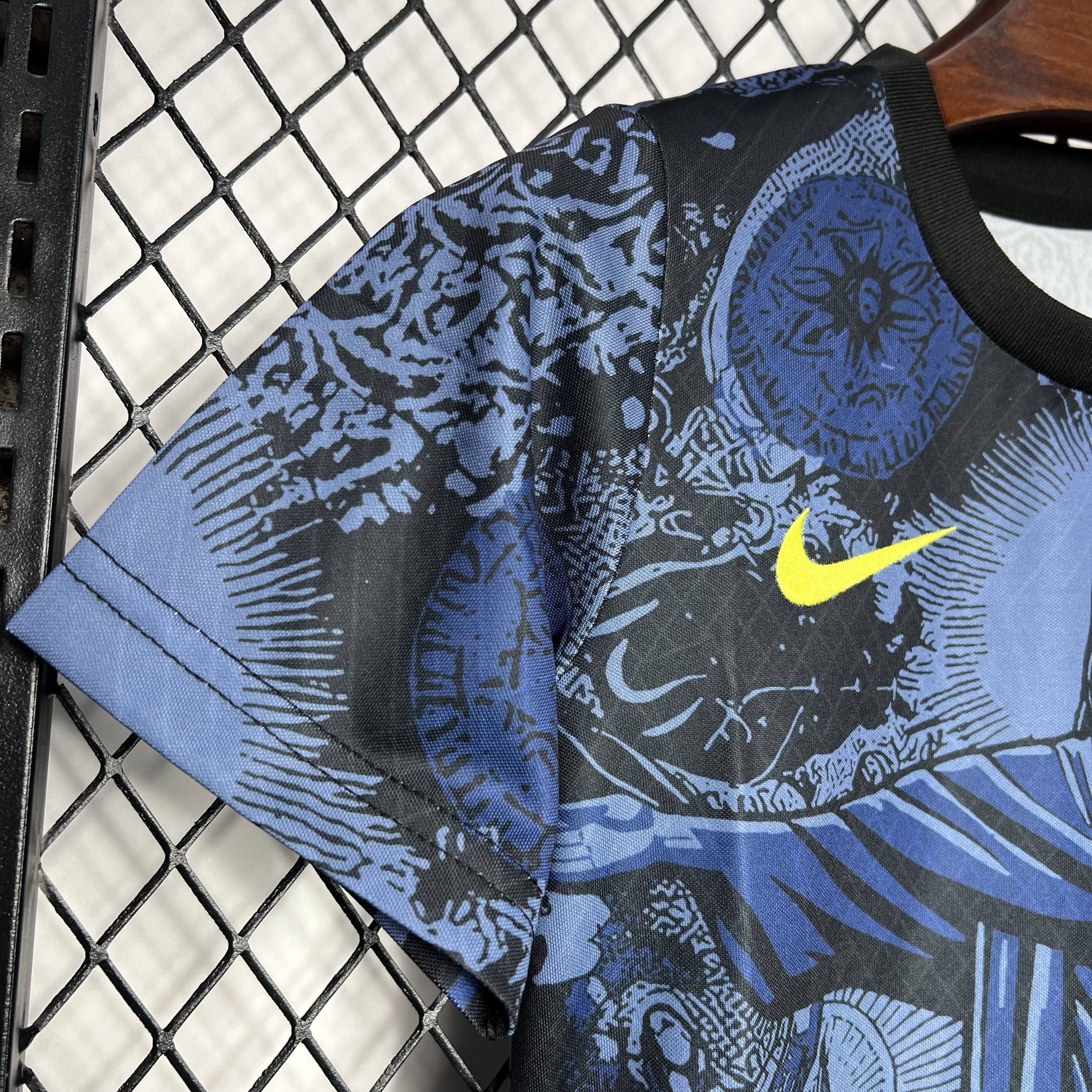 Brazil 2024 Christ the Redeemer Statue Kids Kit - Dark Blue - Unitedfutballjersey