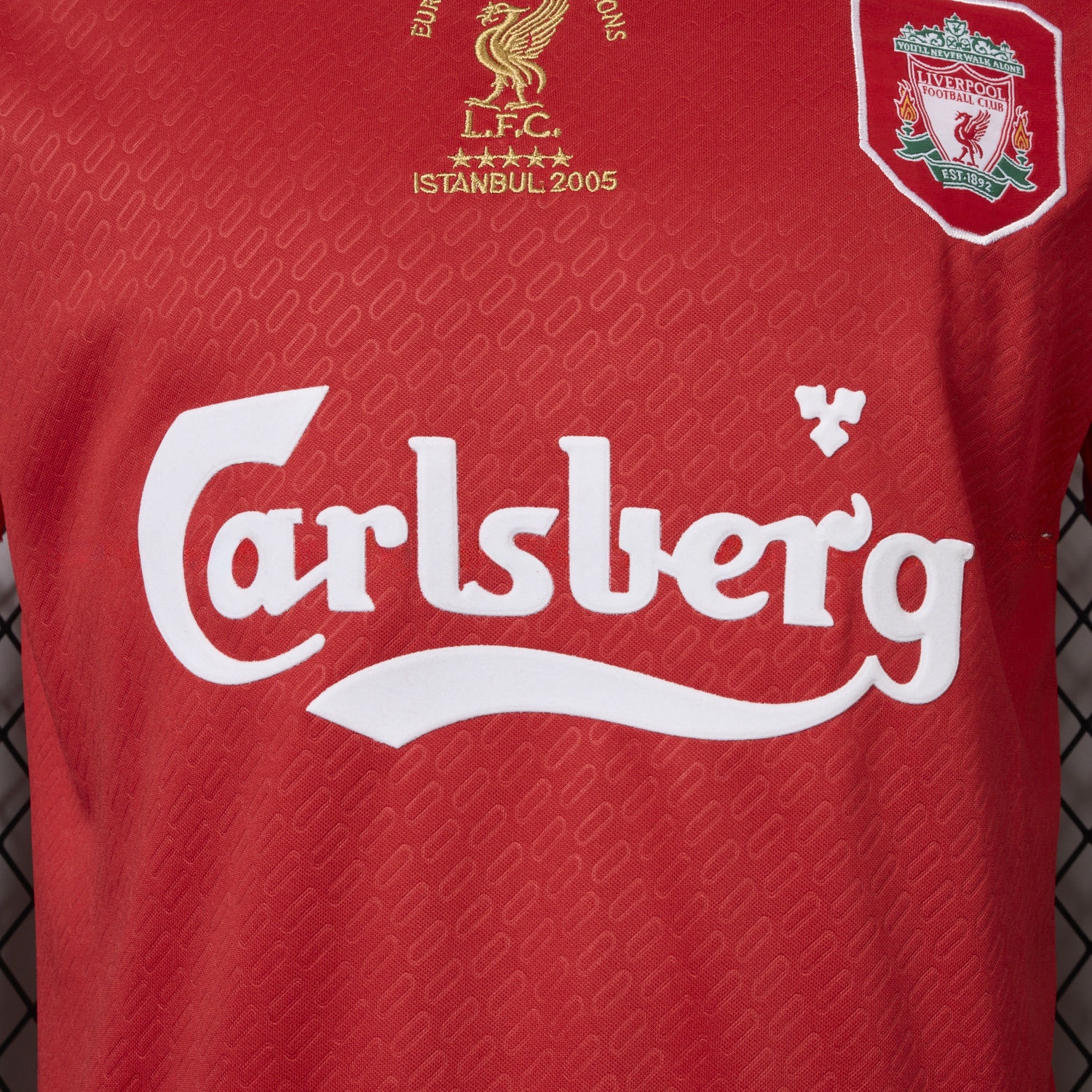 Liver.pool 25-26 Istanbul 2005 Anniversary Red Jersey - Fans Version - Unitedfutballjersey
