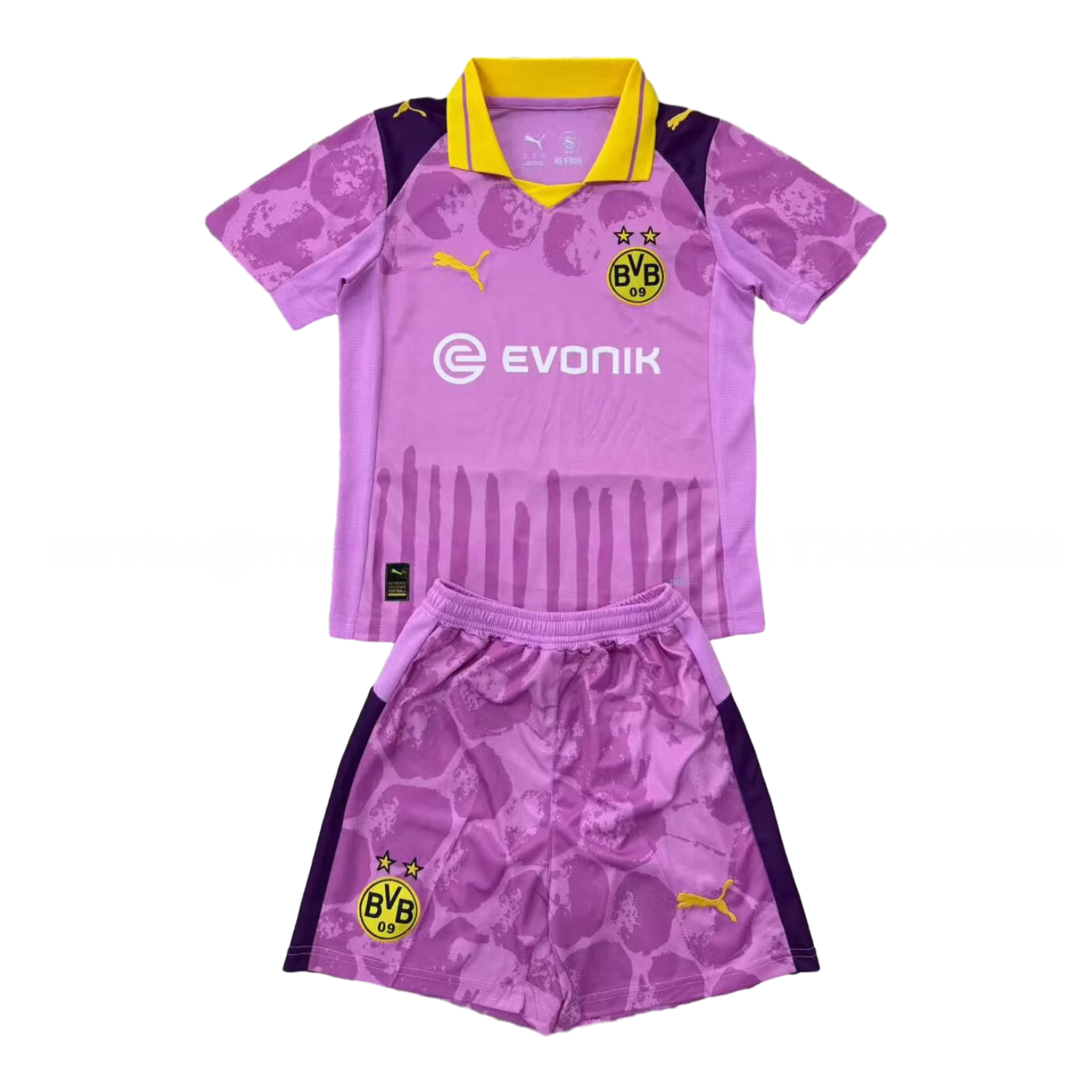 Dortmund 2025 Club World Cup Goalkeeper Purple Kids Kit - Unitedfutballjersey
