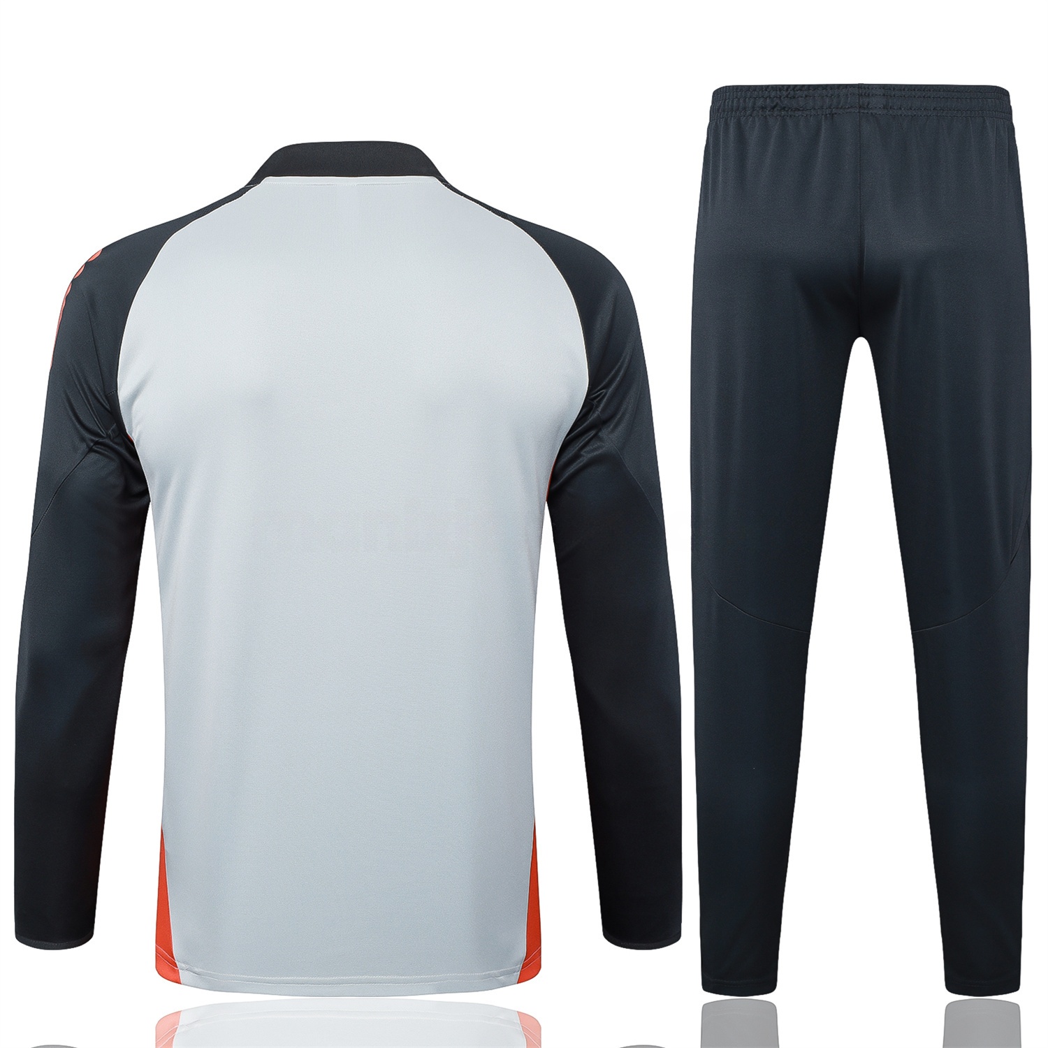 Benfica 25-26 Long Sleeve Training Set - Grey Top and Deep Grey Pants - Unitedfutballjersey