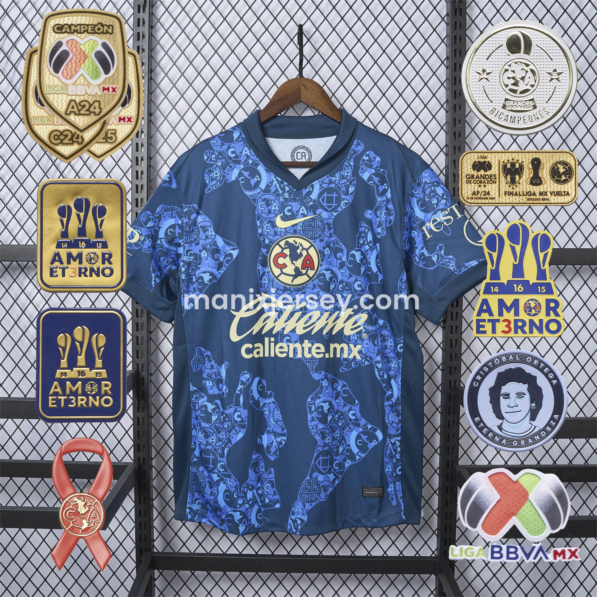 【NEW】Club América 24-25 Away Jersey - Fans Version - Unitedfutballjersey