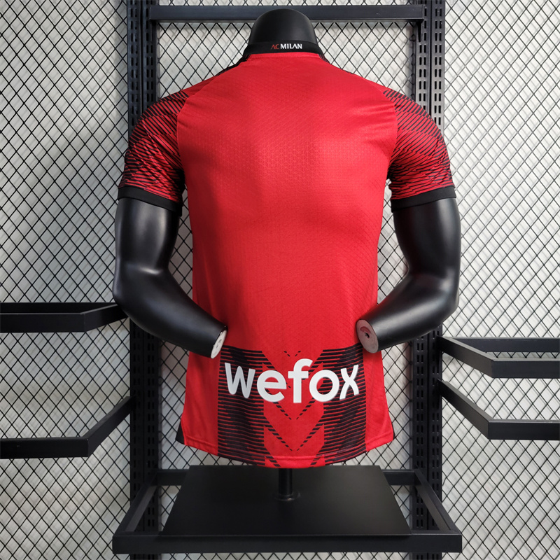 AC Milan 23-24 Home Stadium Jersey - Player Version - Unitedfutballjersey