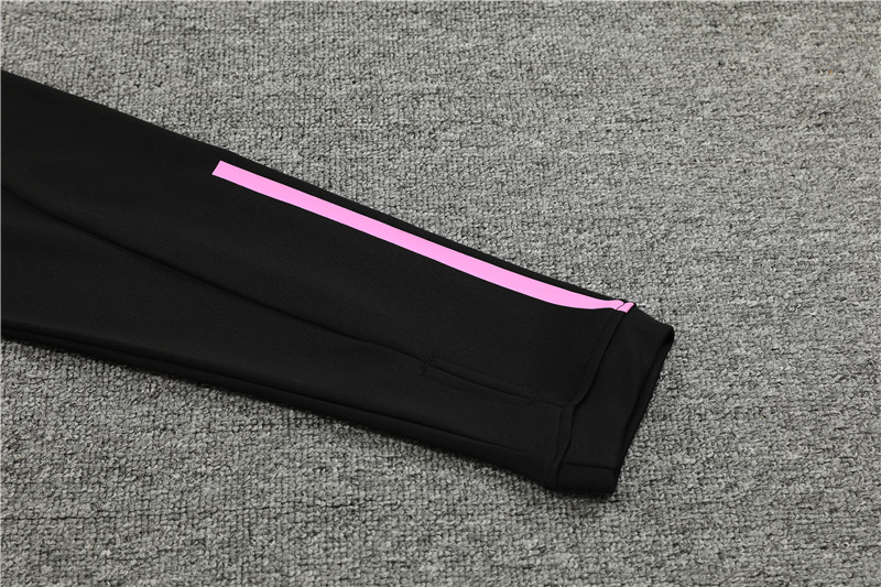 Juventus 23-24 Kids Long Sleeve Training Set Black and White - Unitedfutballjersey