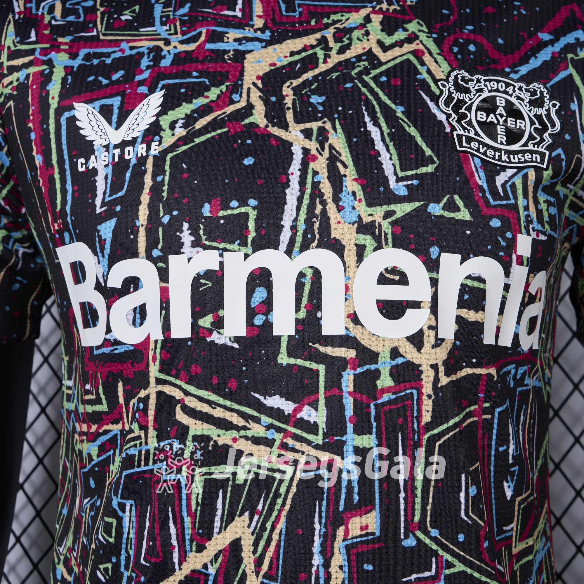 Bayer 04 Leverkusen 24-25 Black Graffiti Special Edition Jersey - Player Version - Unitedfutballjersey