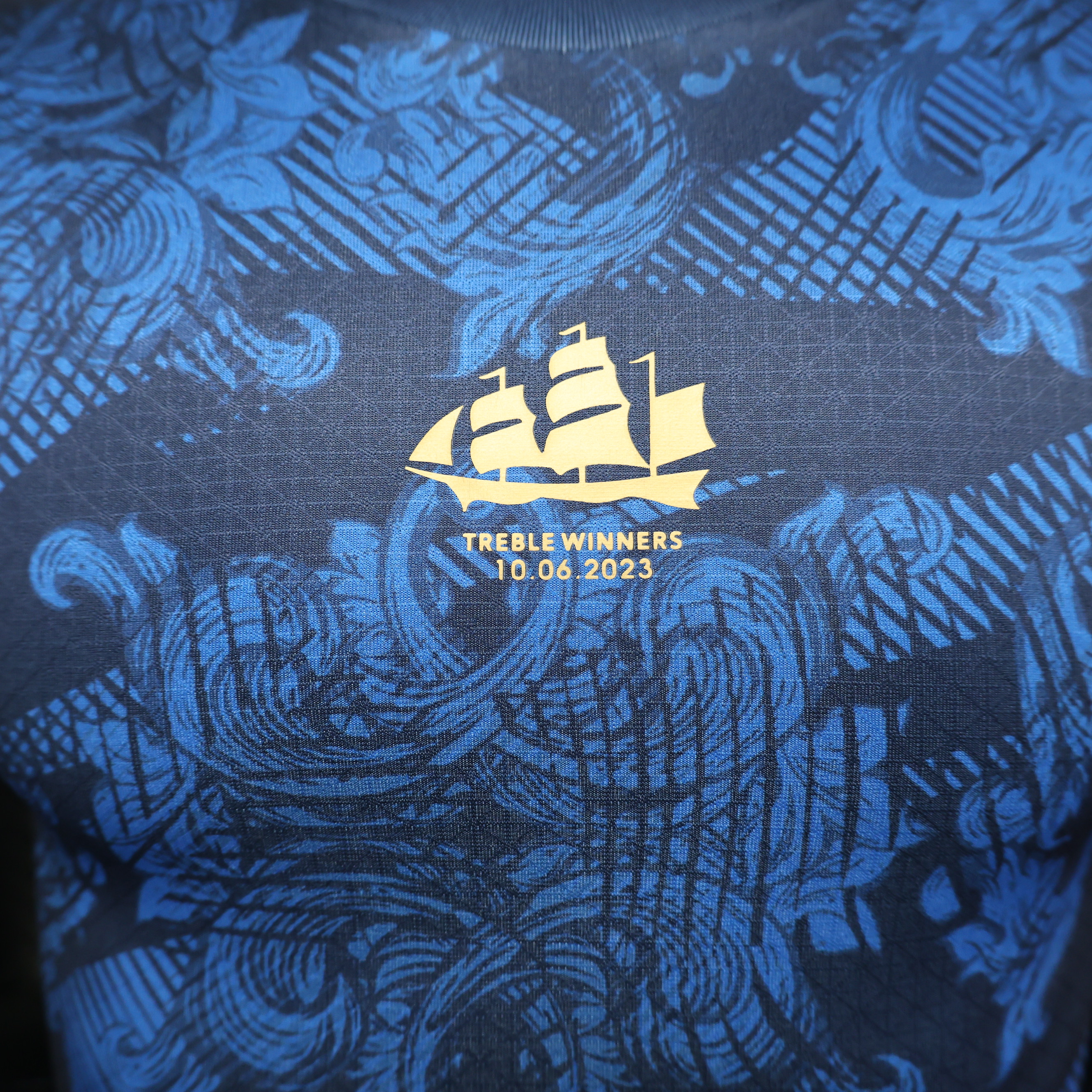 Manchester City 2023 Treble Winners Commemorative Jersey - Player Version - Unitedfutballjersey