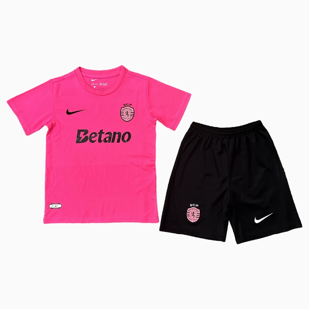 Sporting CP Portugal 24-25 Pink October Kids Kit - Unitedfutballjersey