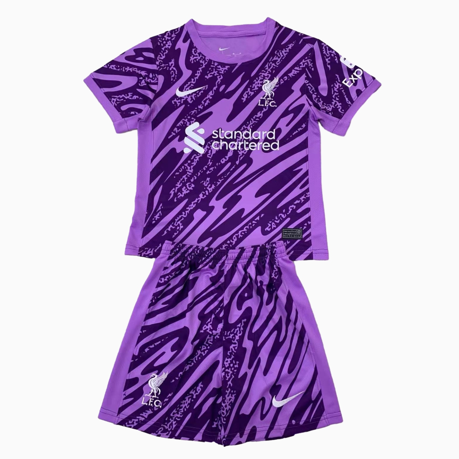 Liver.pool 24-25 Purple Goalkeeper Men's Adult Jersey Set - Fans Version - Unitedfutballjersey