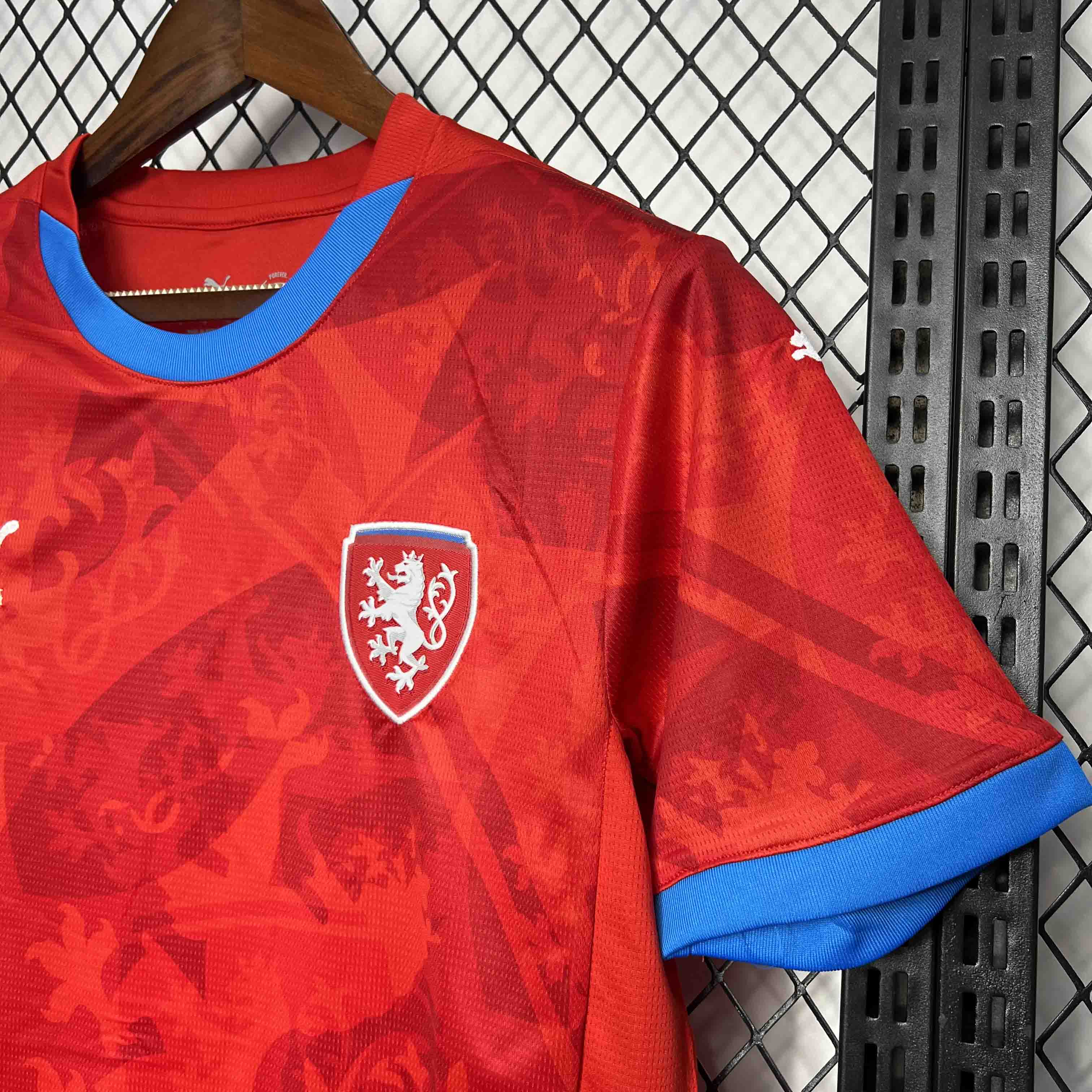 Czech Republic 2024 Home Stadium Jersey - Fans Version - Unitedfutballjersey