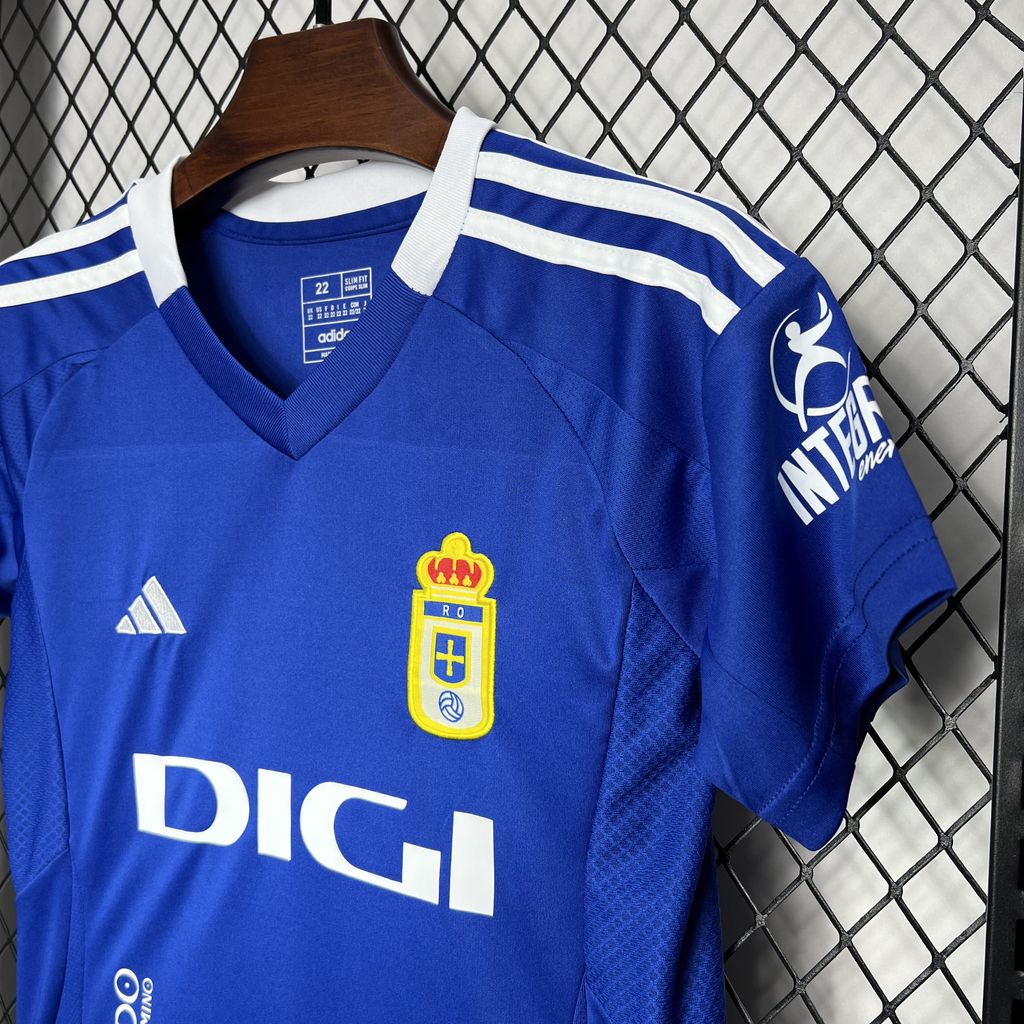 Real Oviedo 24-25 Home Kids Kit - Unitedfutballjersey